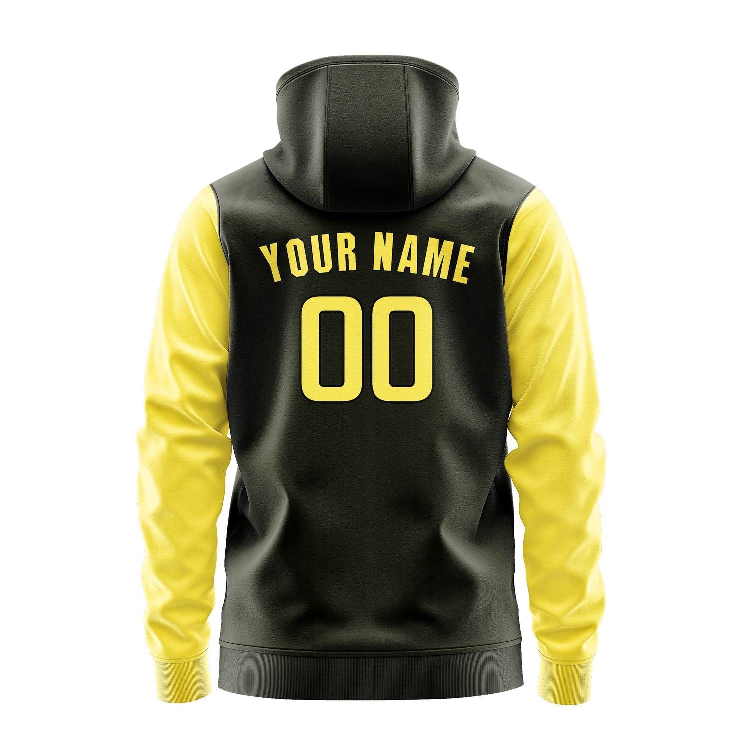 Custom Olive Light Yellow Hoodie 0202262602B31726