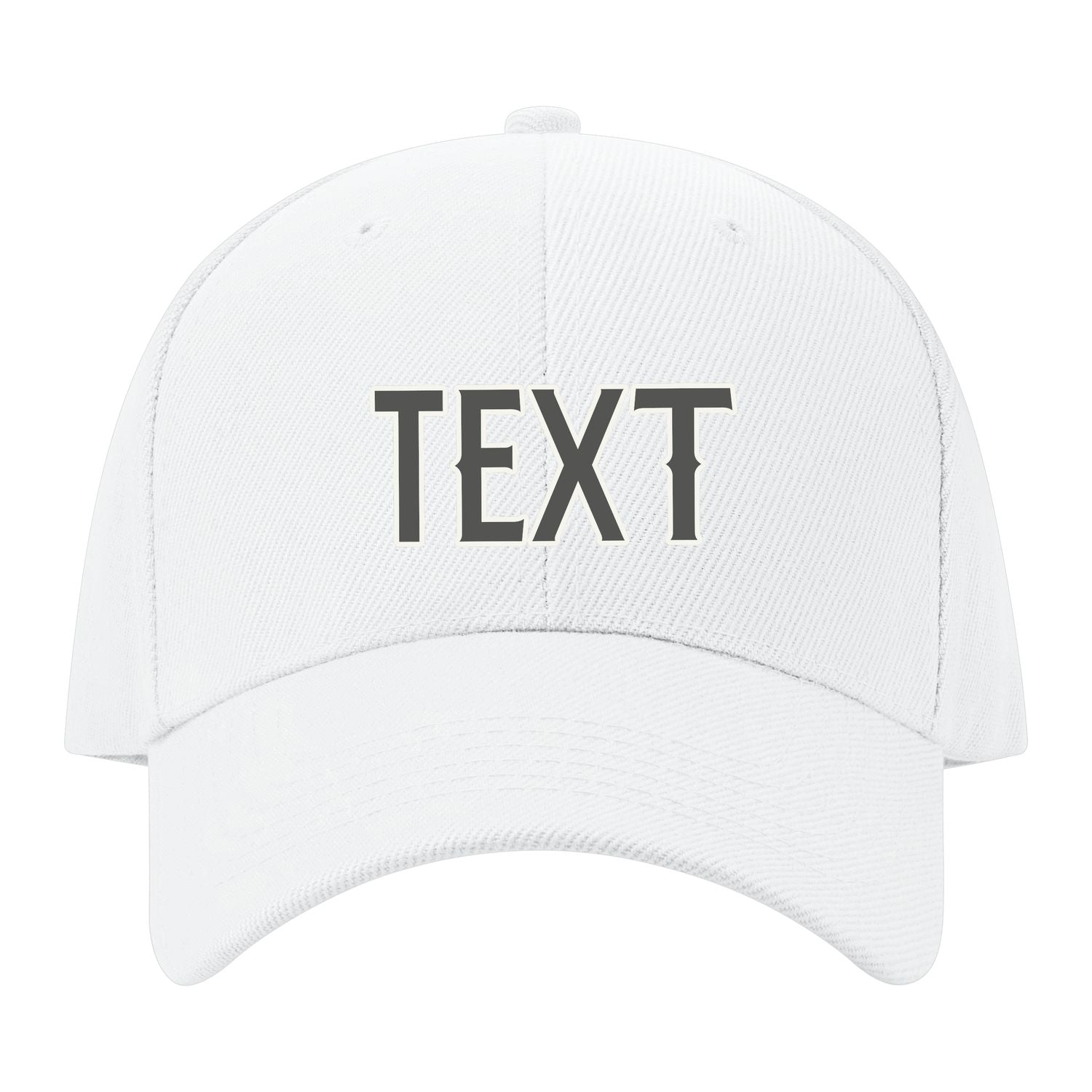 Custom White Orange Hat 02B21820