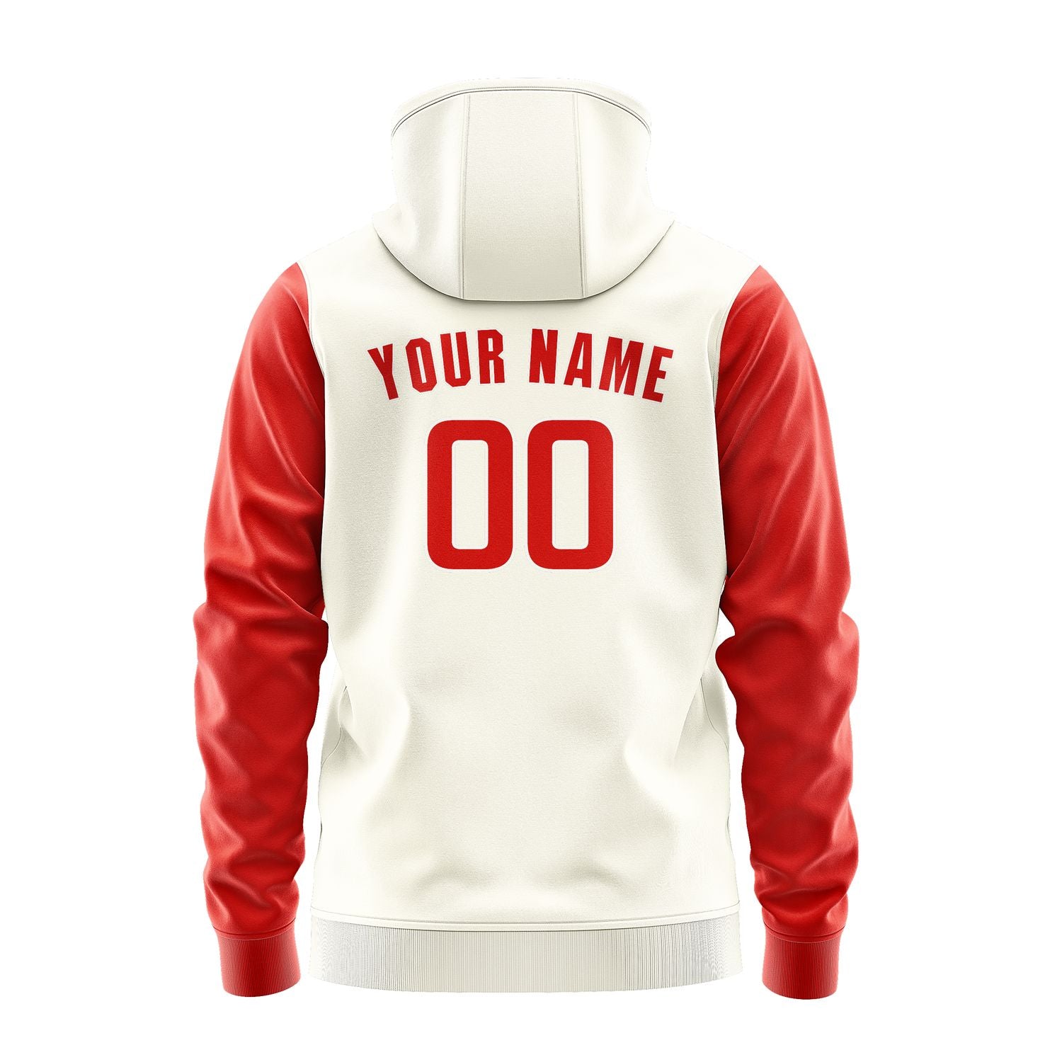 Custom Cream Orange Red Hoodie 0303121203B31812