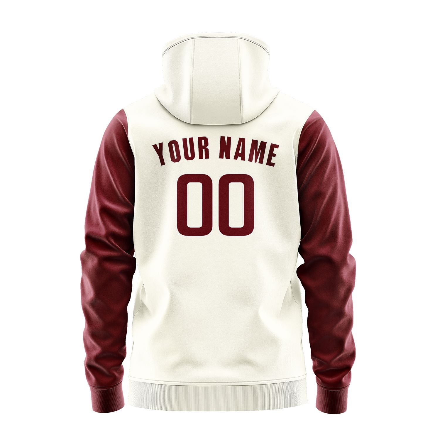 Custom Cream Crimson Red Hoodie 0303151503B31815