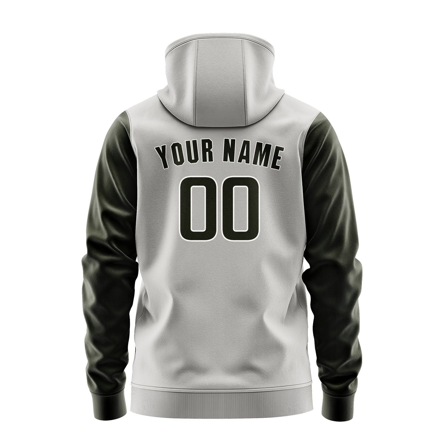 Custom Gray Olive Hoodie 0404020204B31802