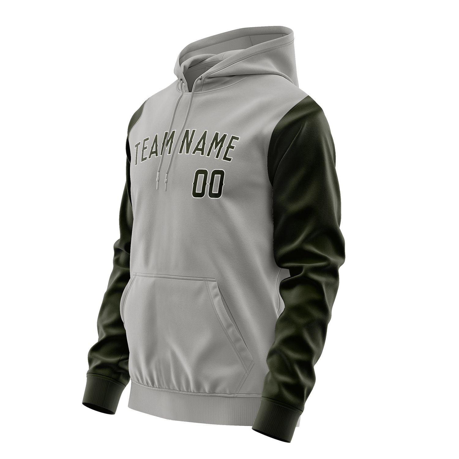 Custom Gray Olive Hoodie 0404020204B31802