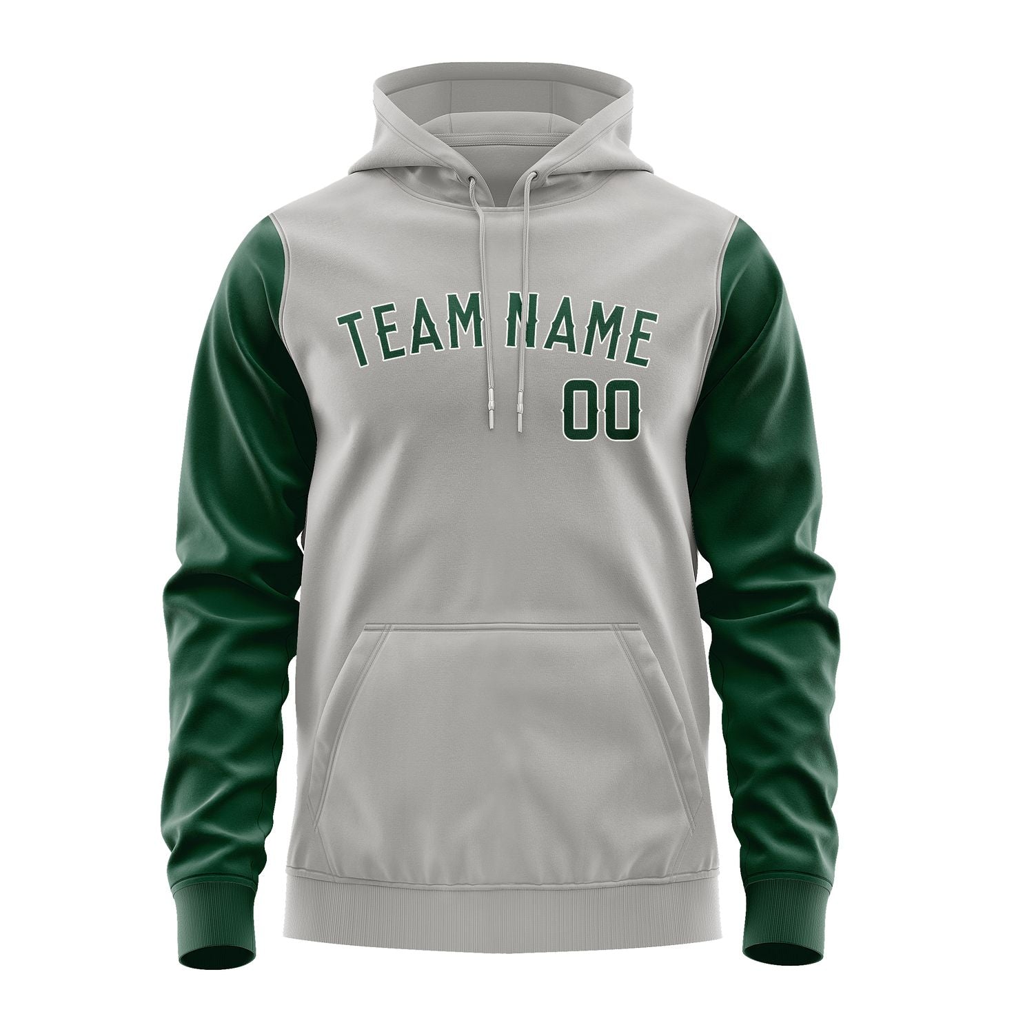 Custom Gray Green Hoodie 0404050504B31805