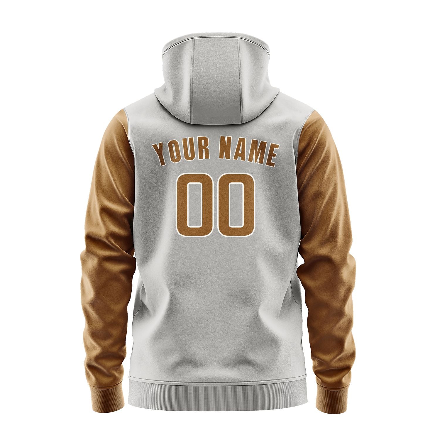 Custom Gray Khaki Hoodie 0404222204B31822