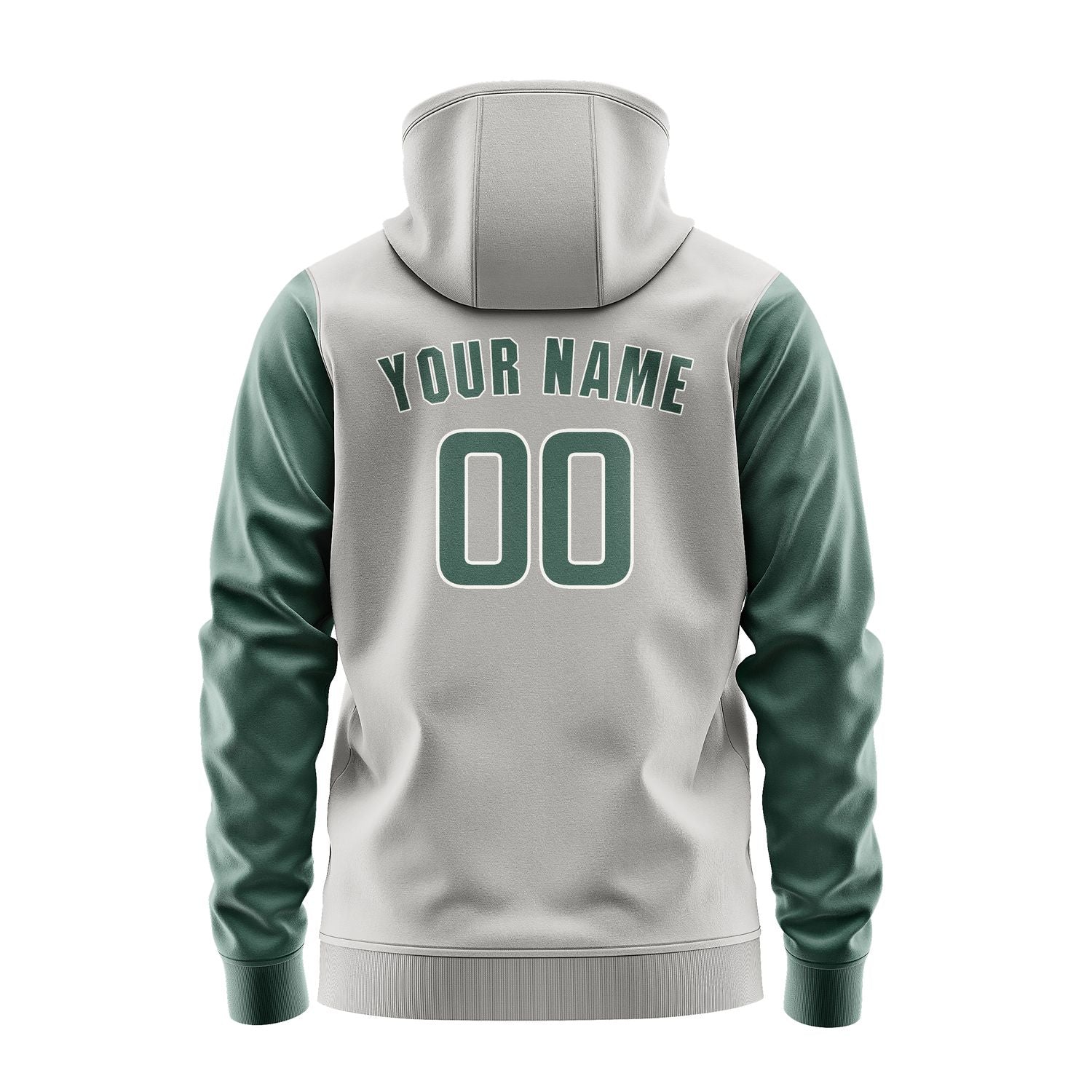 Custom Gray Blue Green Hoodie 0404272704B31827