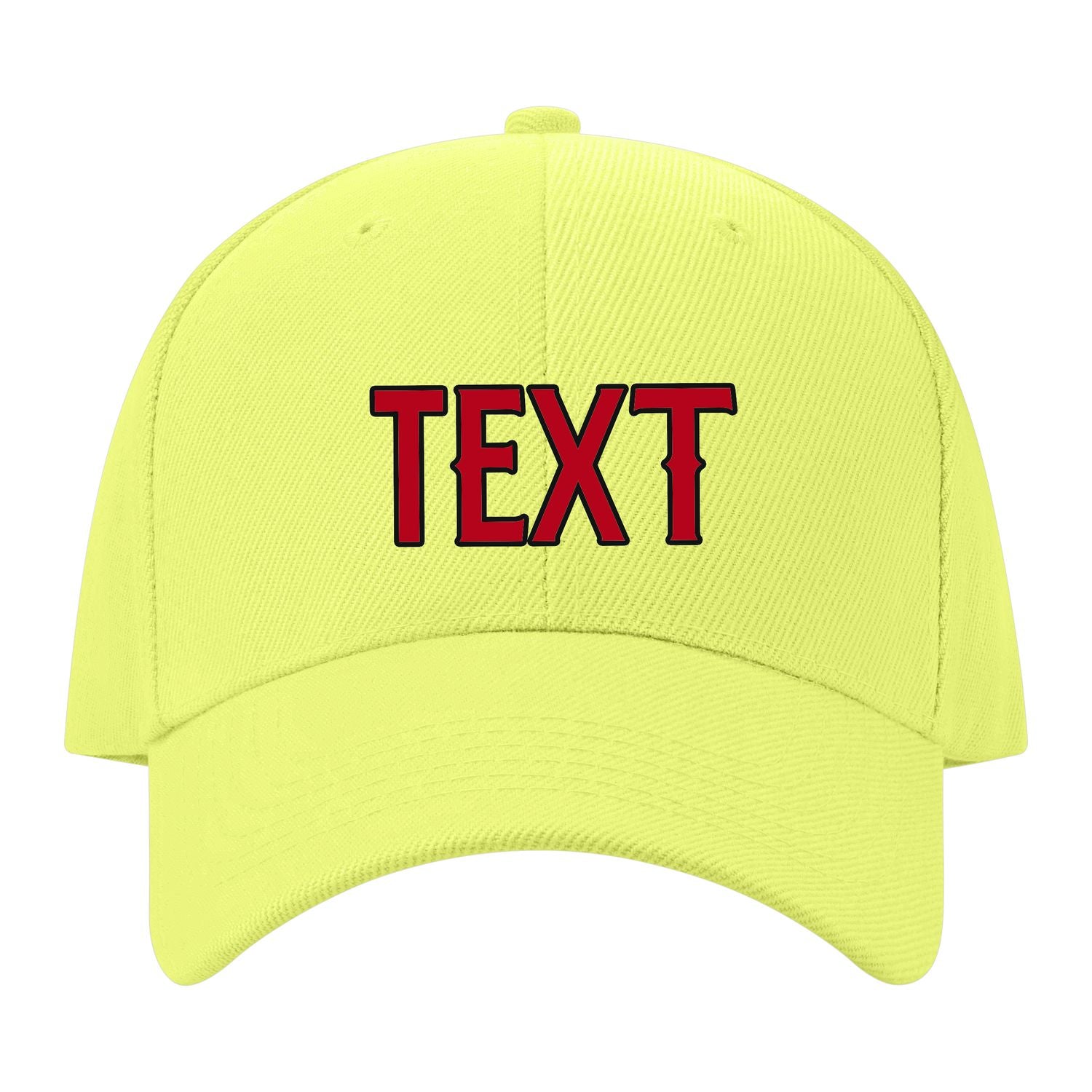 Custom Light Green Crimson Red Hat 04B21714