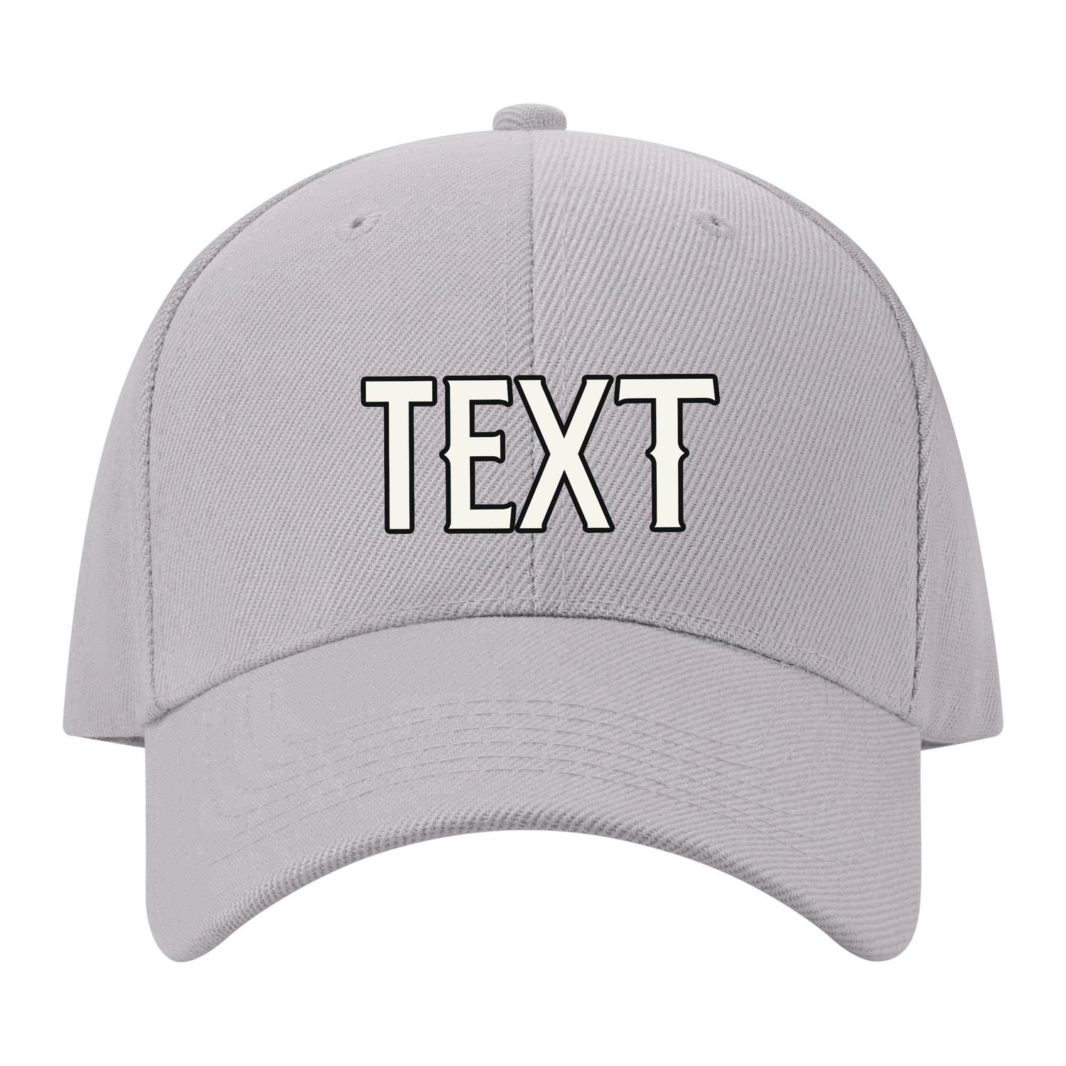 Custom Gray Pale Ice Blue Hat 07B21718