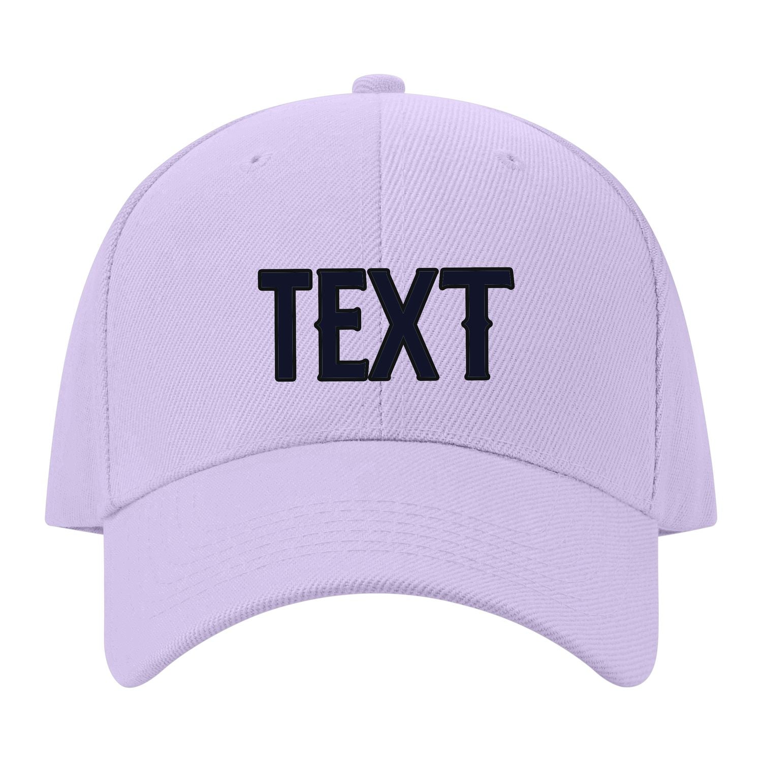 Custom Lavender Gray Pale Peach Hat 12B21711