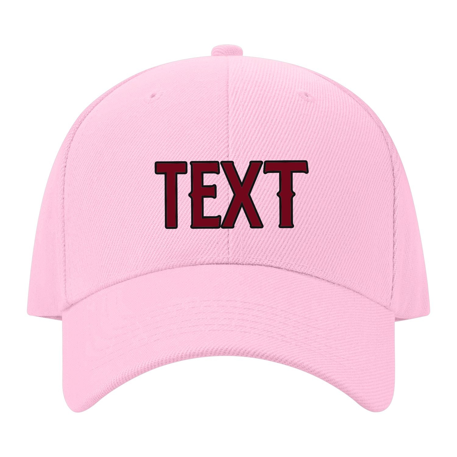 Custom Light Pink Khaki Hat 13B21715