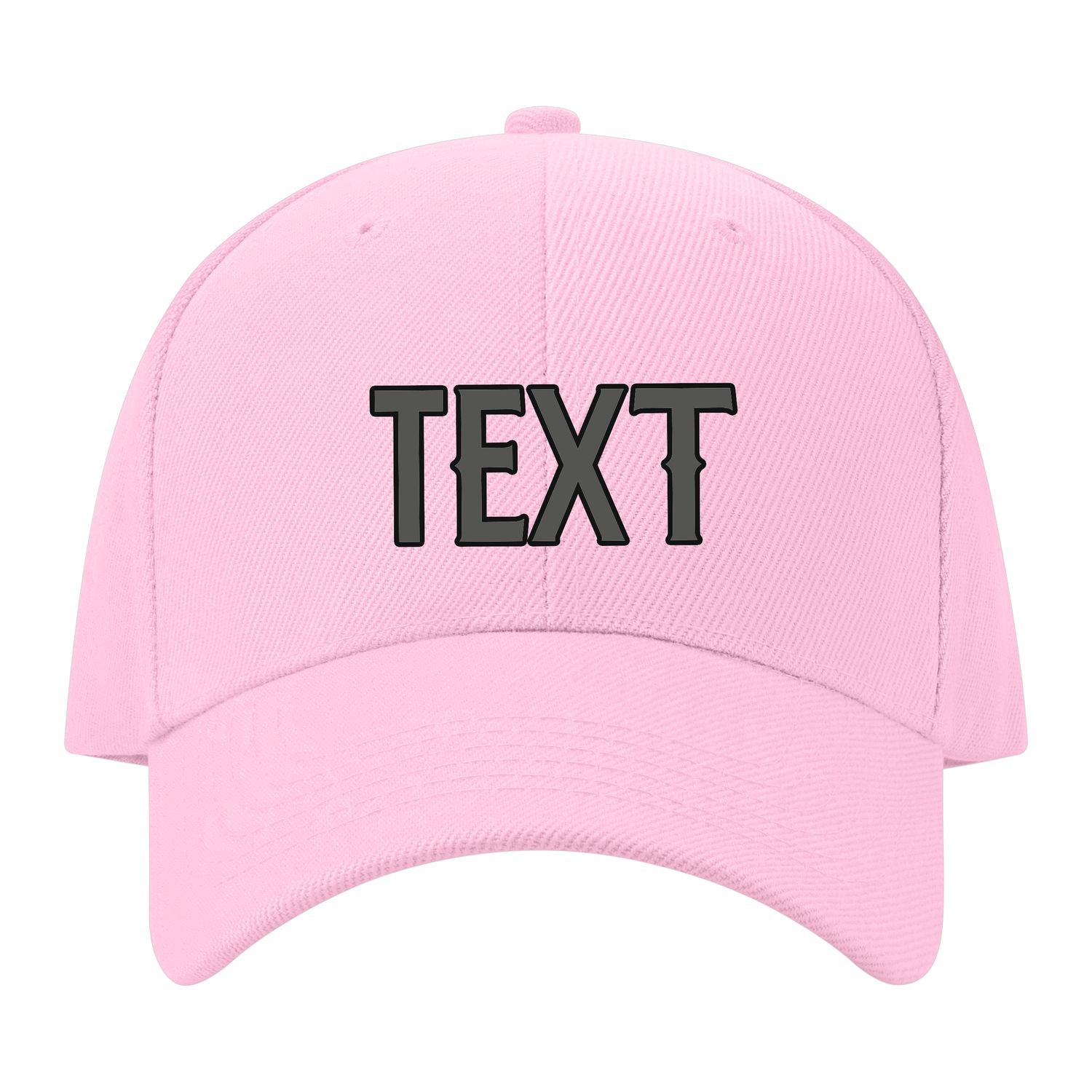 Custom Light Pink Orange Hat 13B21720