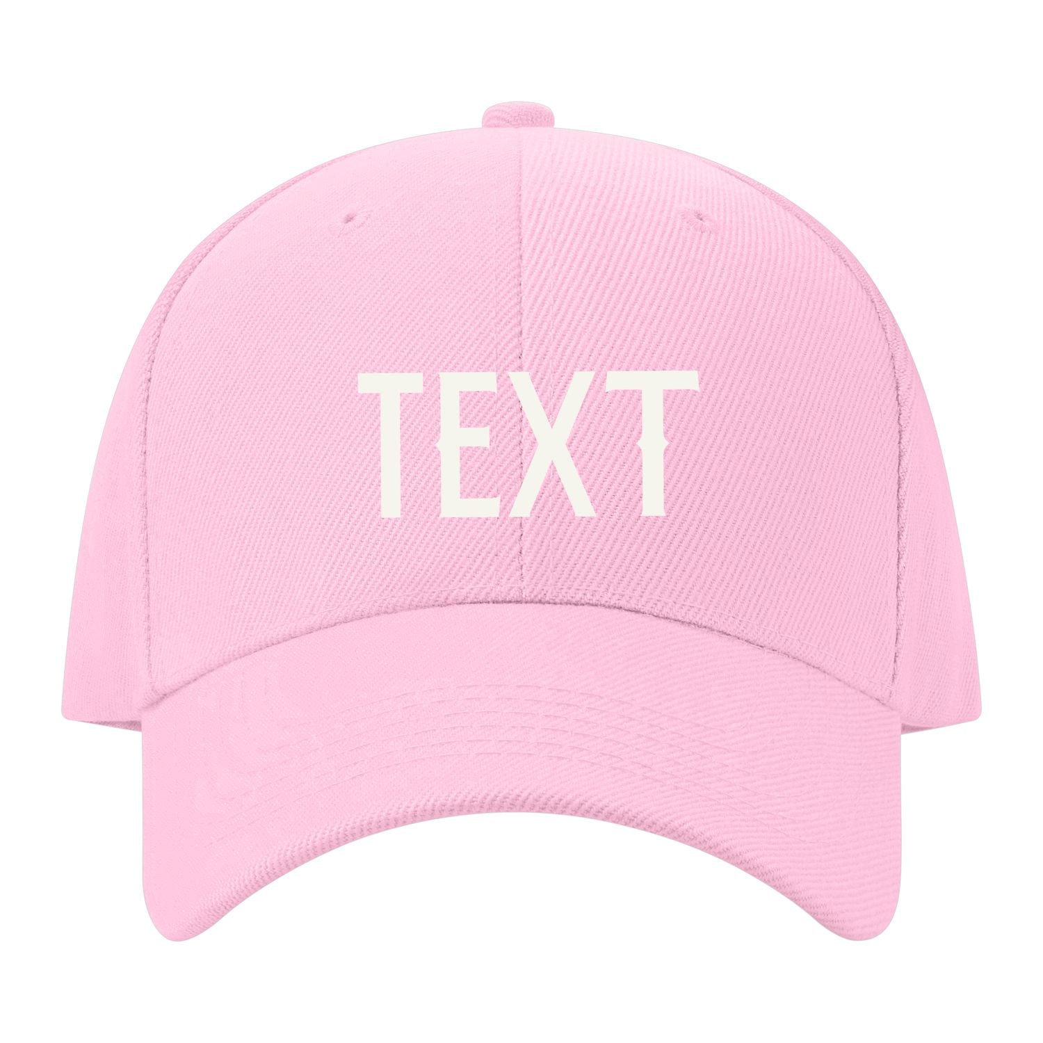 Custom Light Pink Pale Ice Blue Hat 13B21818