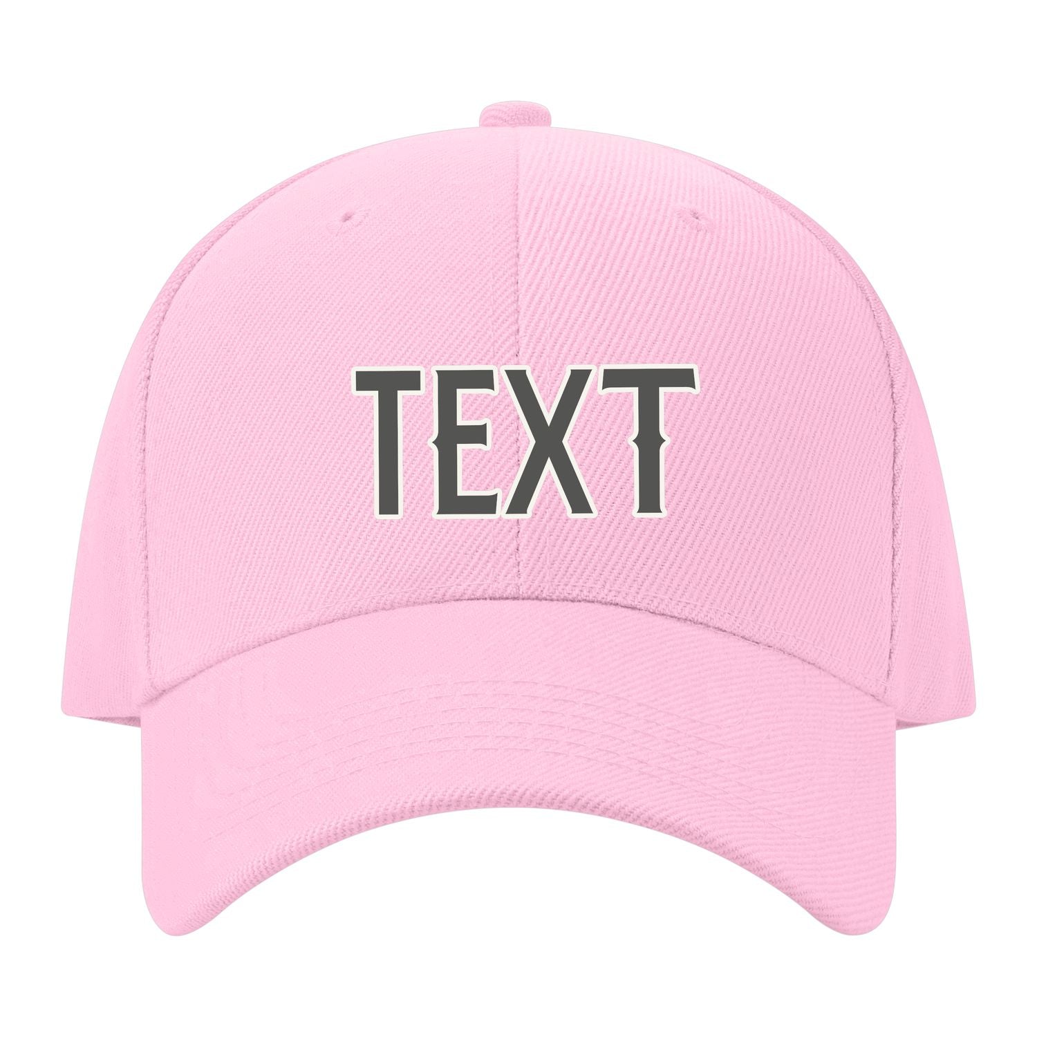 Custom Light Pink Orange Hat 13B21820