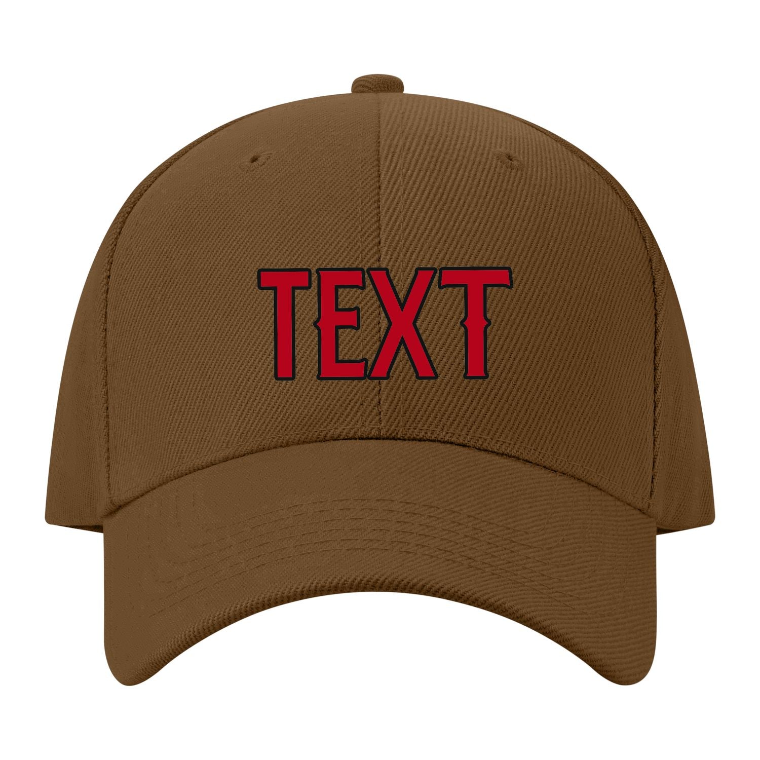 Custom Khaki Crimson Red Hat 15B21714