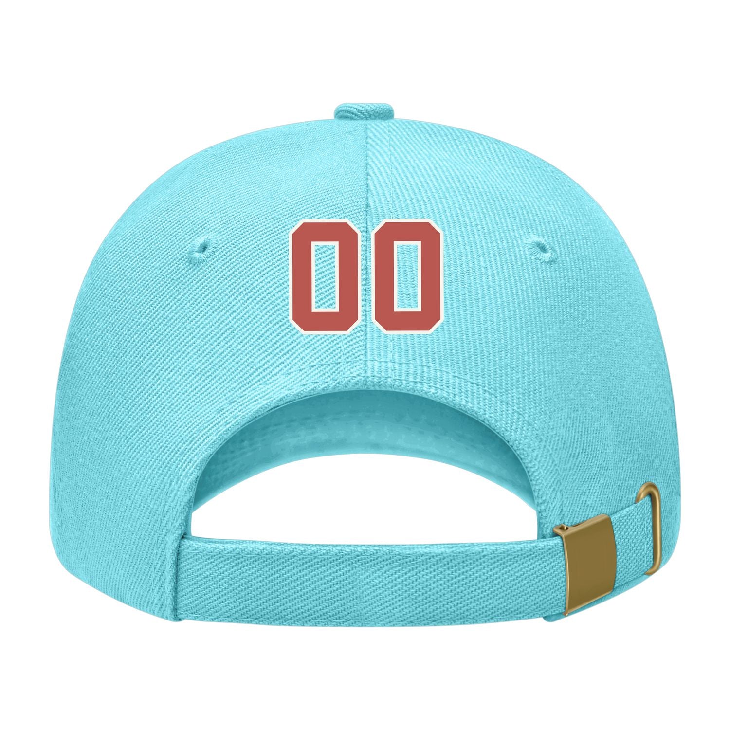 Custom Pale Ice Blue Emerald Green Hat 18B21829