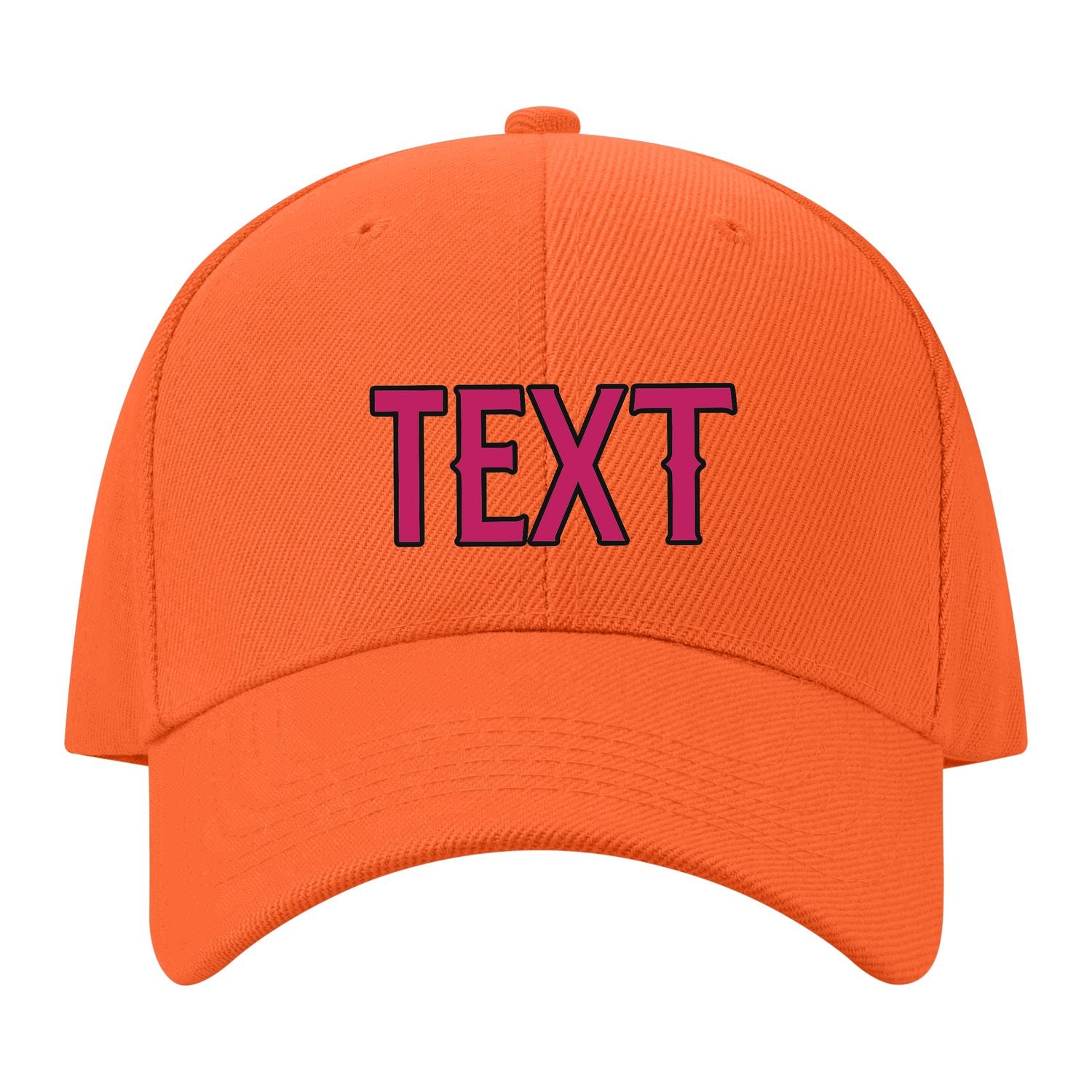 Custom Orange Light Pink Hat 20B21713