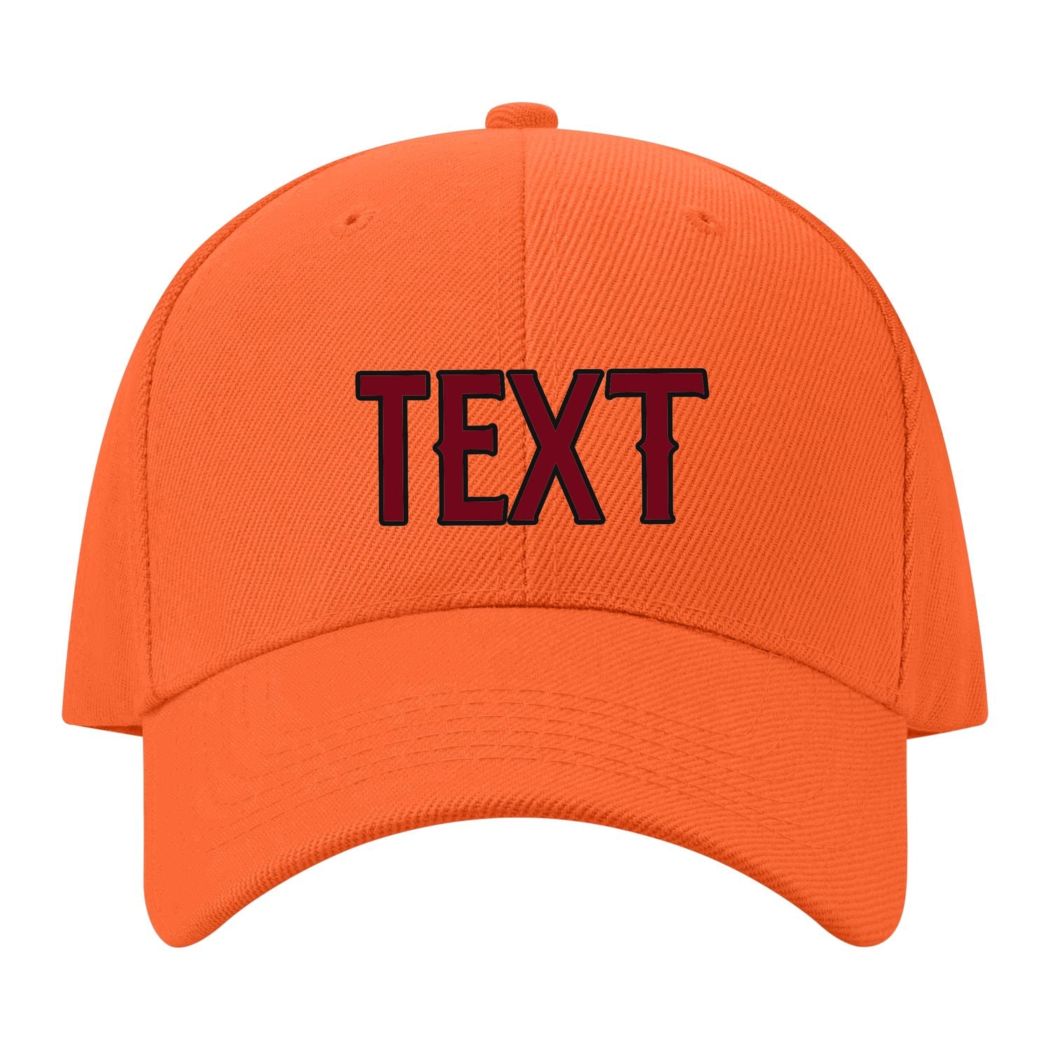 Custom Orange Khaki Hat 20B21715