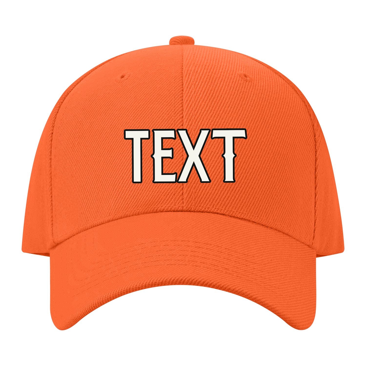 Custom Orange Pale Ice Blue Hat 20B21718