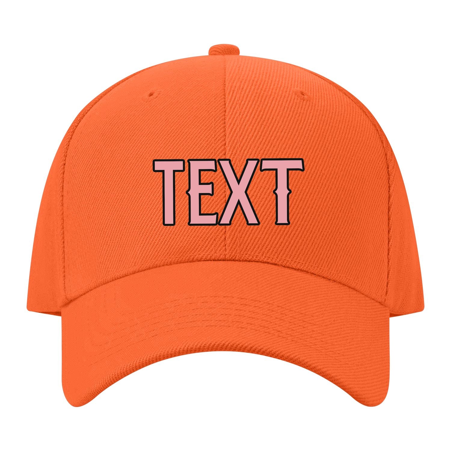 Custom Orange Light Emerald Green Hat 20B21721
