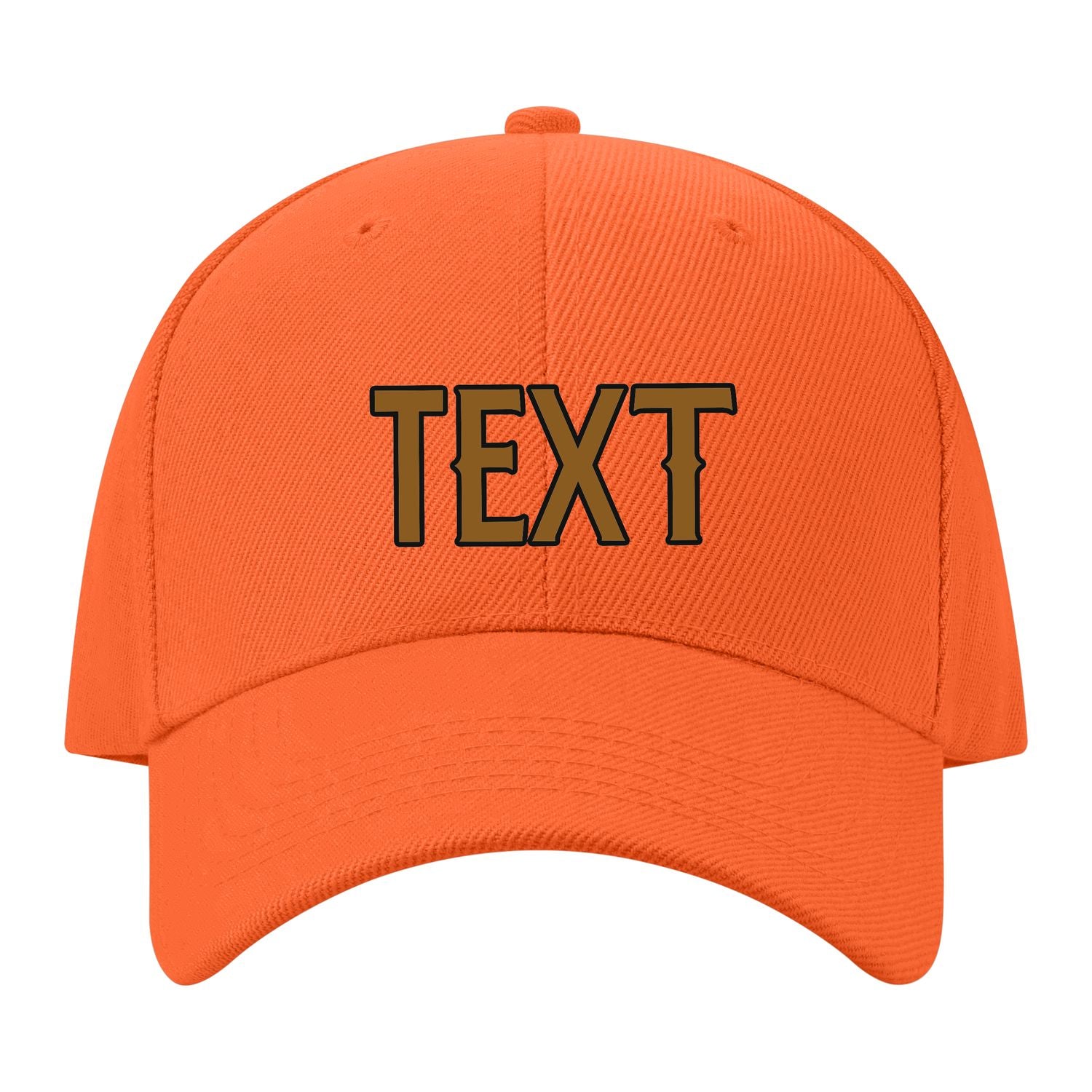 Custom Orange Dark Green Hat 20B21722