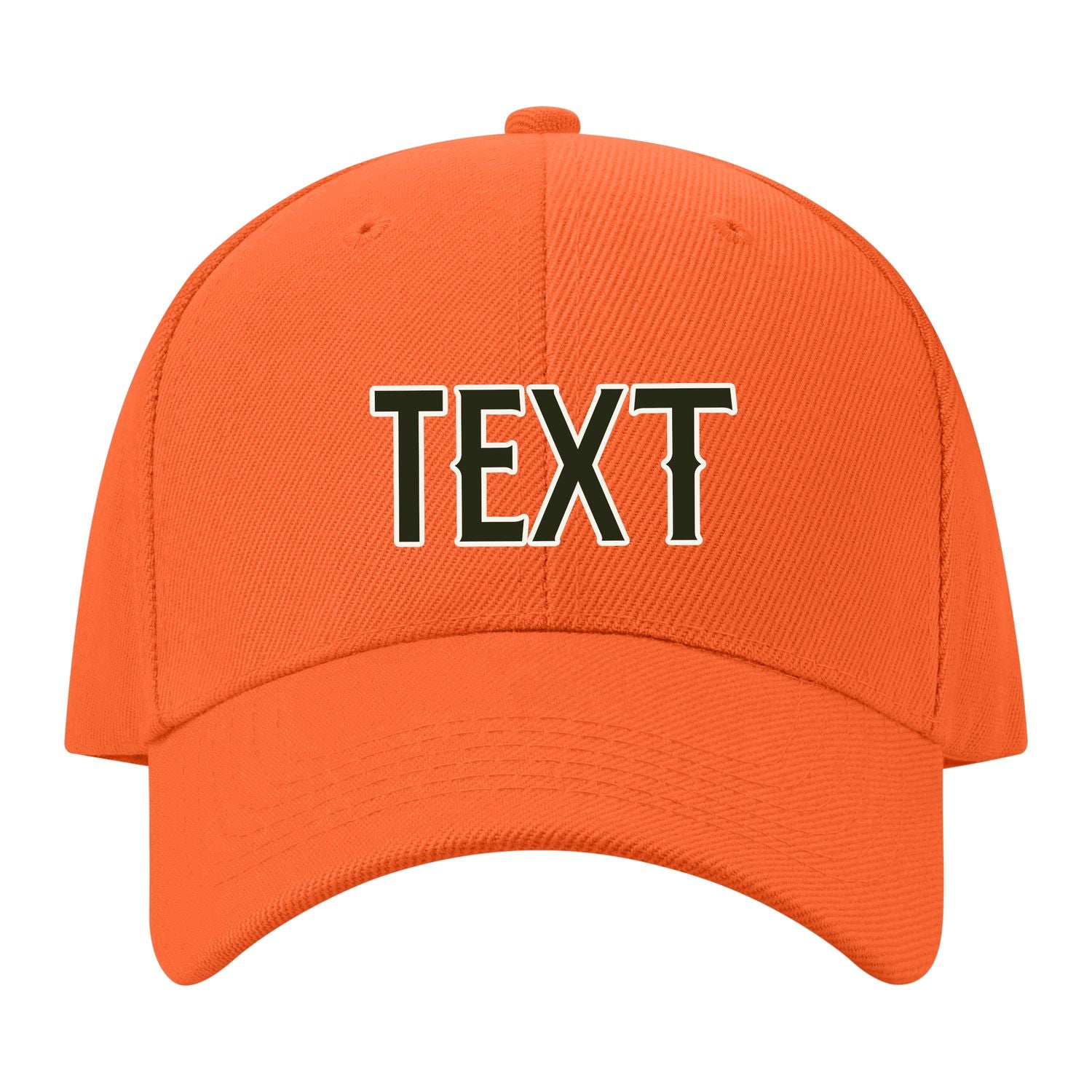 Custom Orange White Hat 20B21802