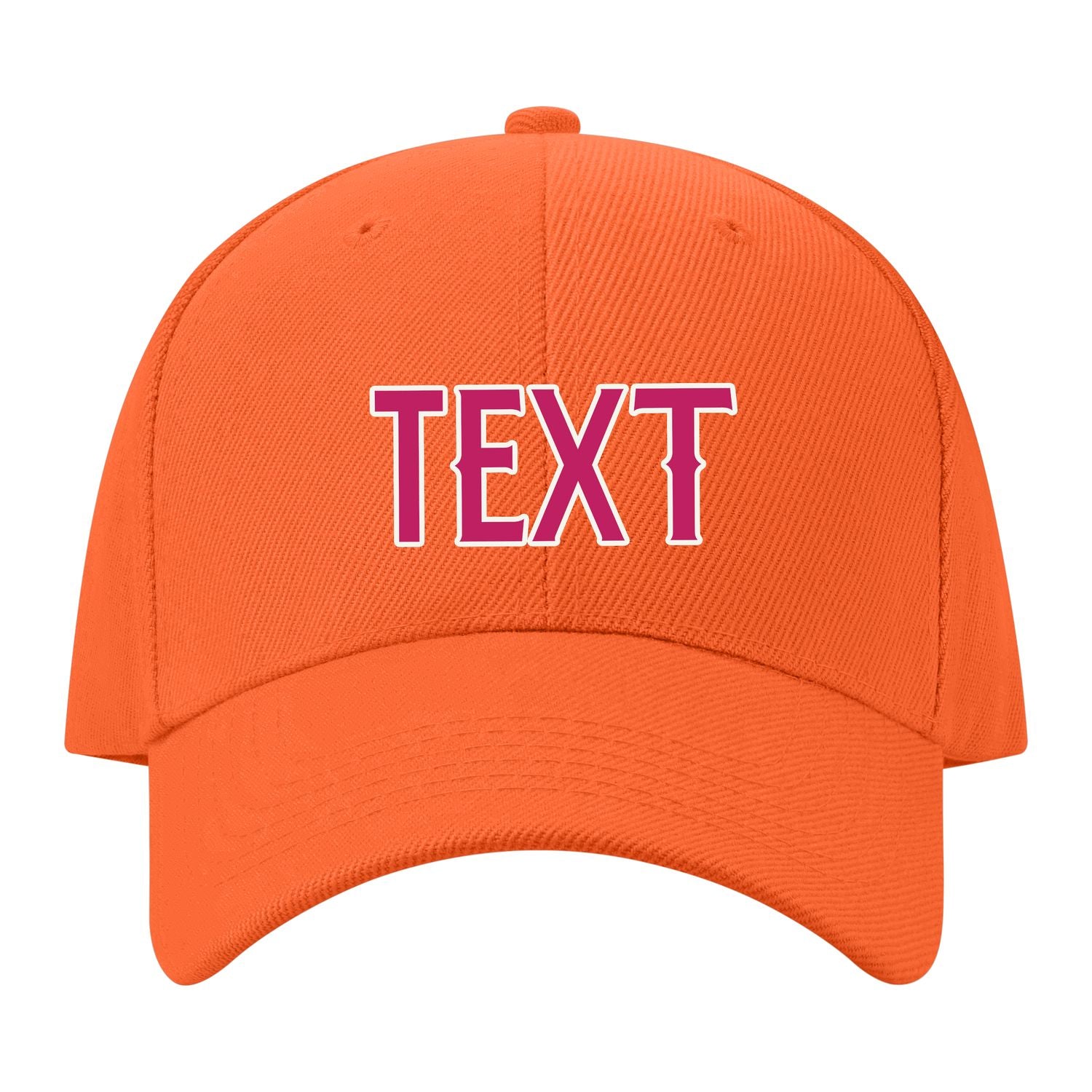 Custom Orange Light Pink Hat 20B21813