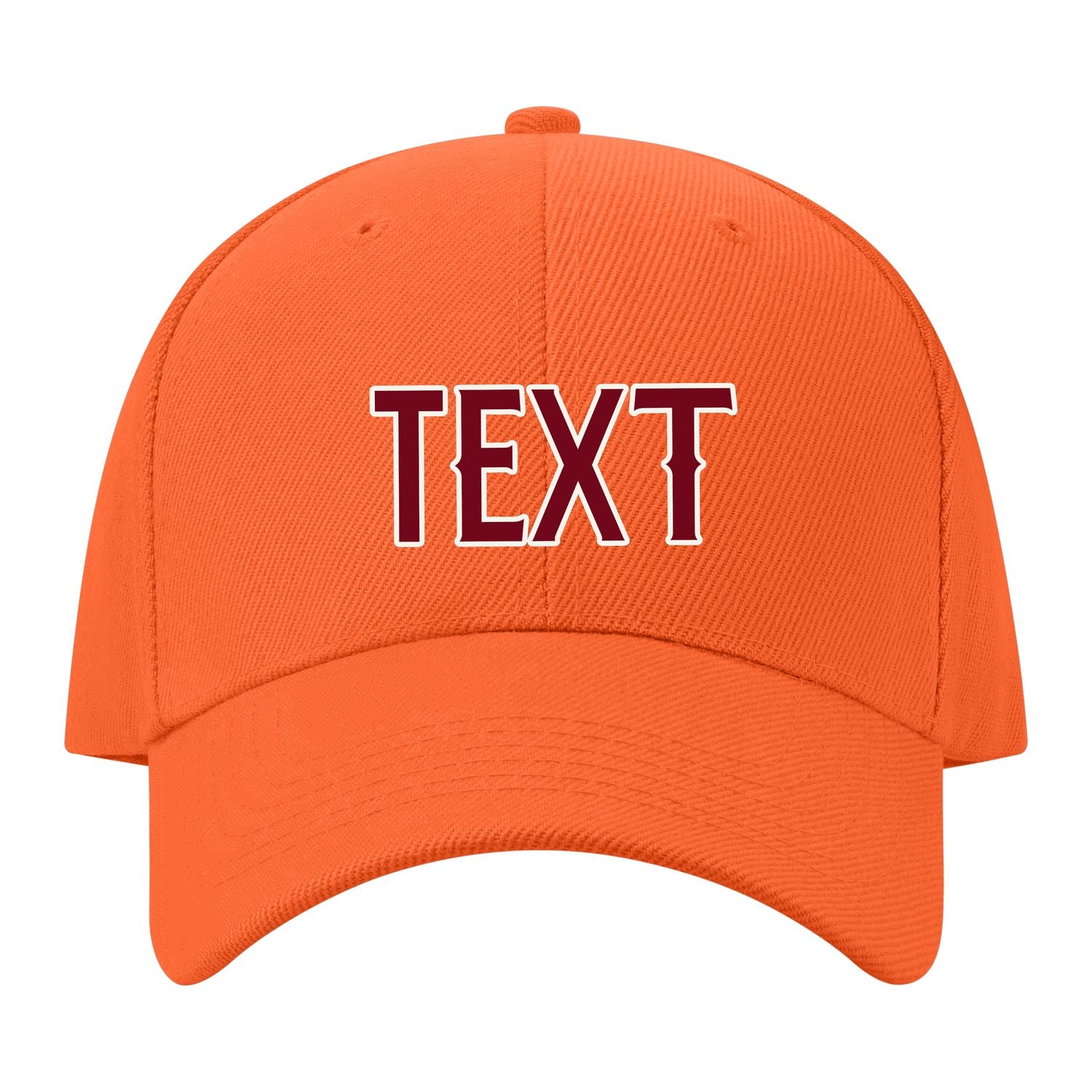 Custom Orange Khaki Hat 20B21815