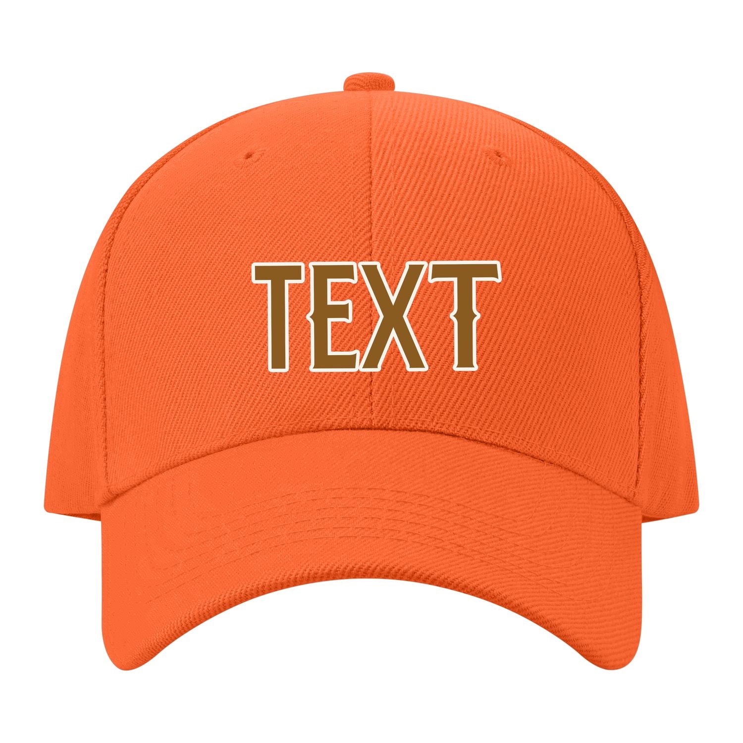Custom Orange Dark Green Hat 20B21822
