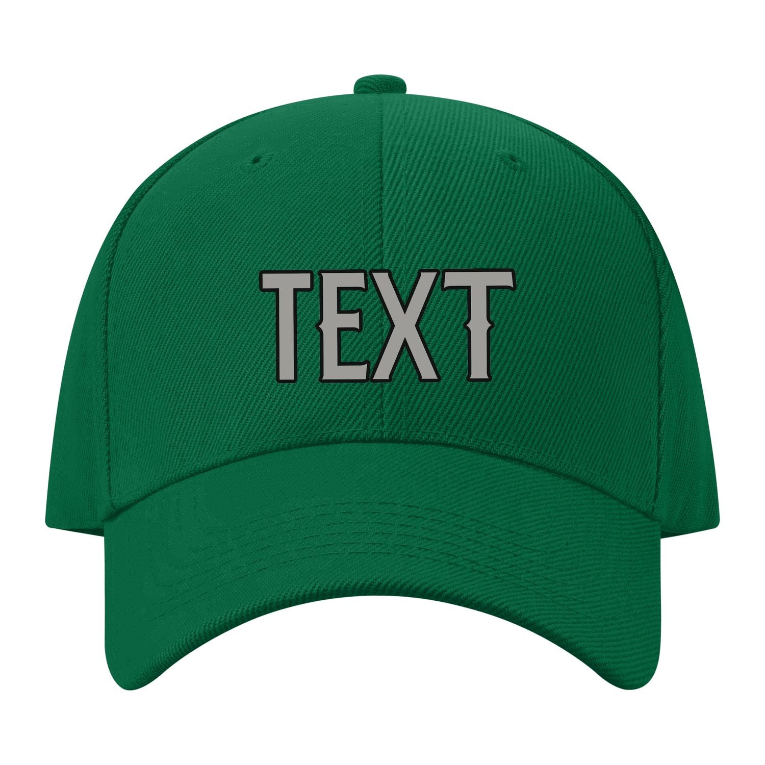 Custom Dark Green Light Green Hat 22B21704