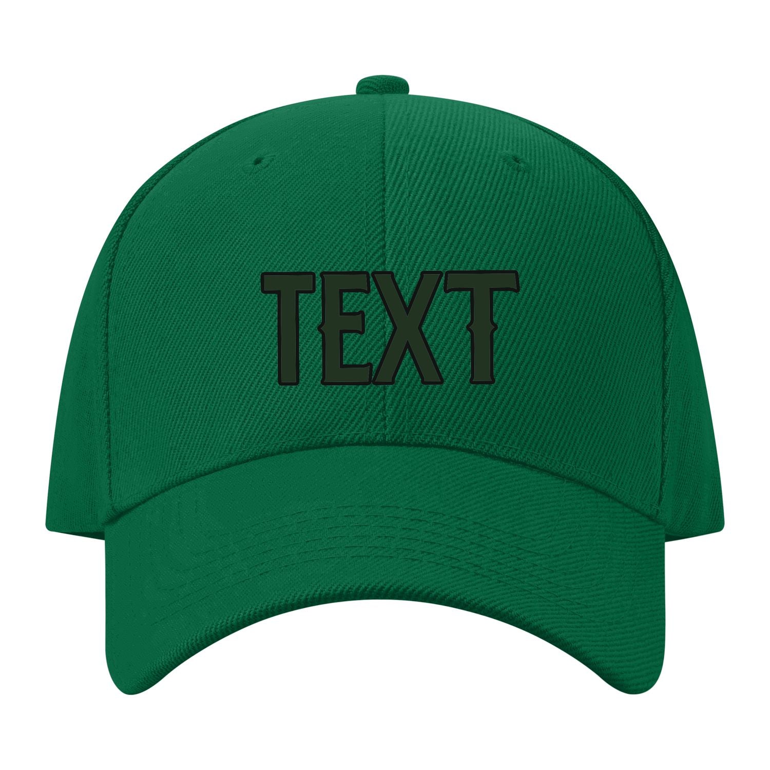 Custom Dark Green Red Hat 22B21706