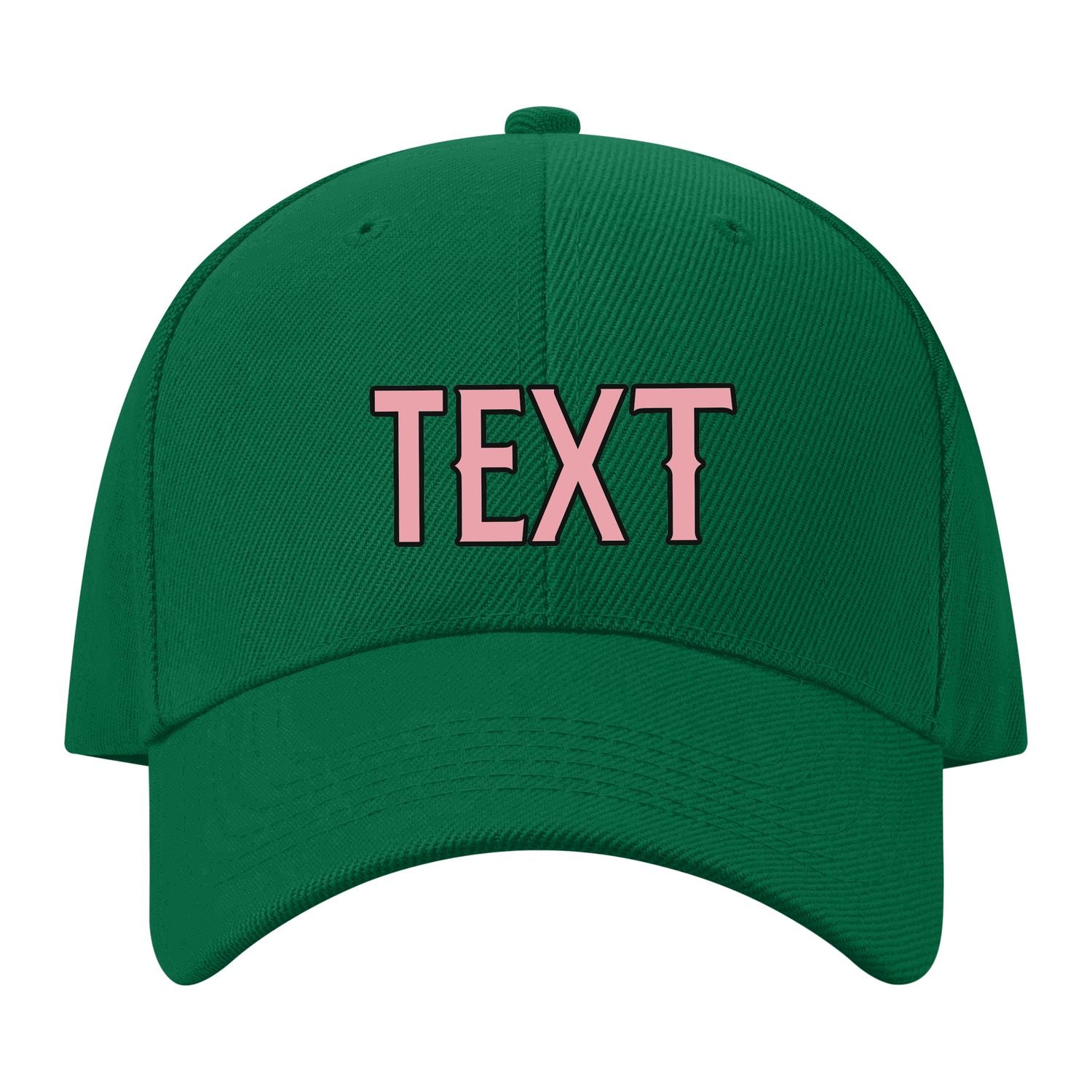 Custom Dark Green Light Emerald Green Hat 22B21721