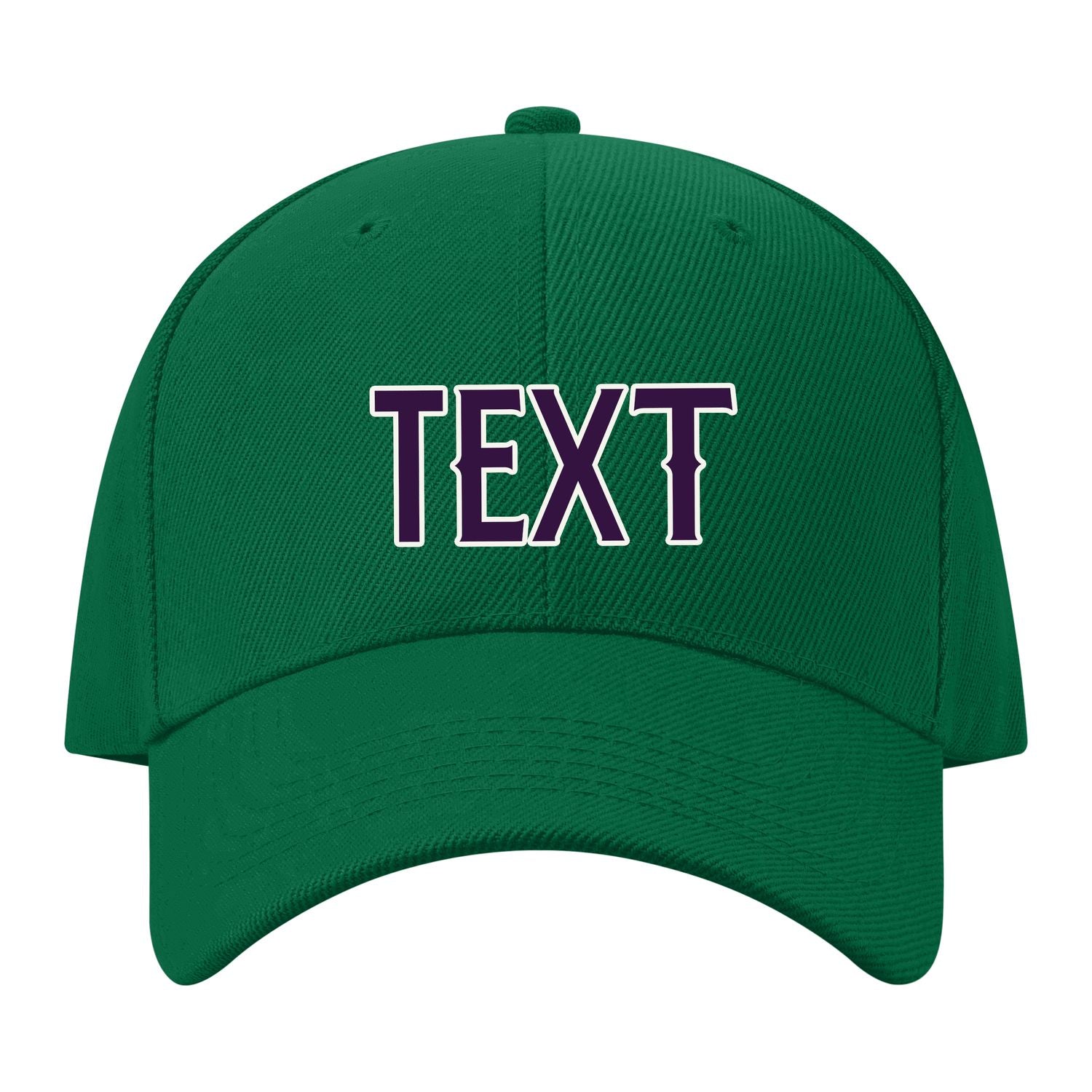 Custom Dark Green Gray Hat 22B21807
