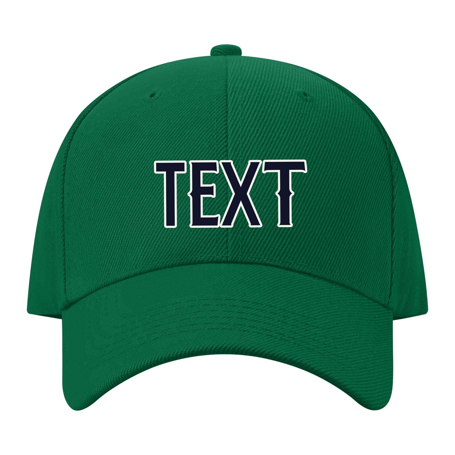 Custom Dark Green Pale Peach Hat 22B21811