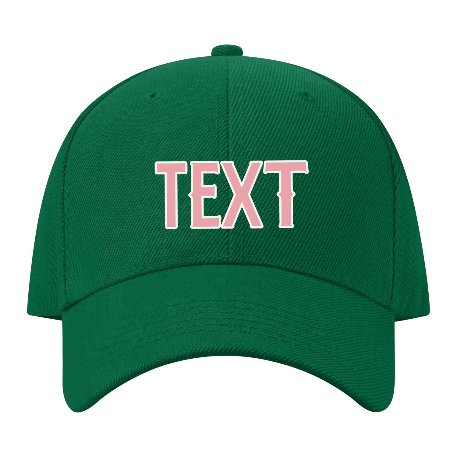 Custom Dark Green Light Emerald Green Hat 22B21821