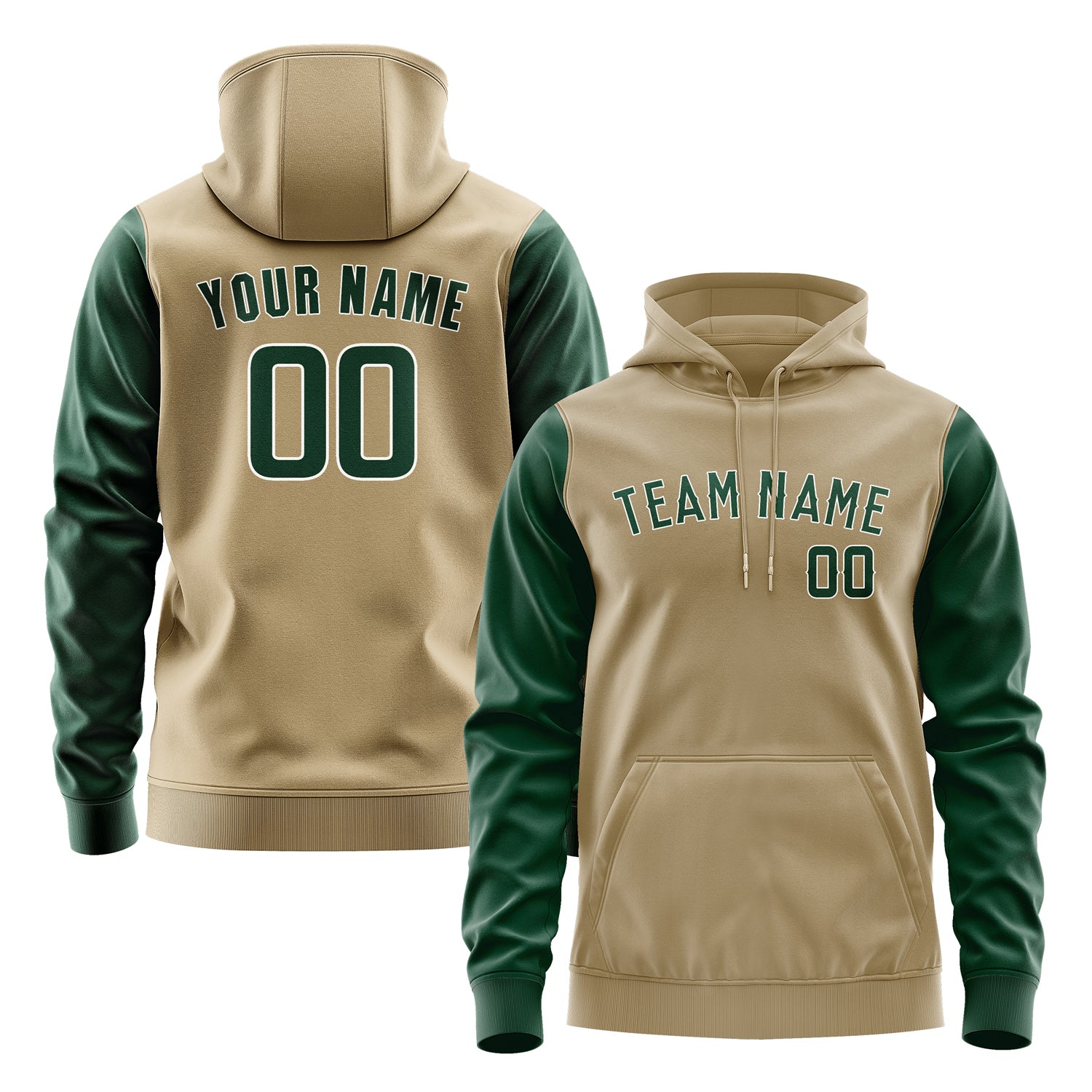Custom Light Khaki Green Hoodie 2525050525B31805