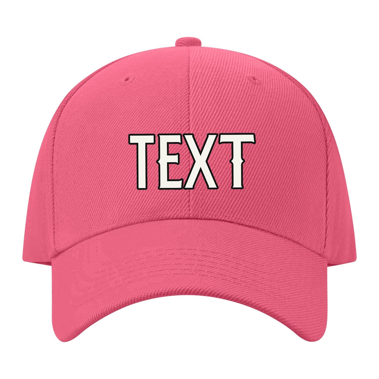 Custom Light Coral Red Pale Ice Blue Hat 26B21718