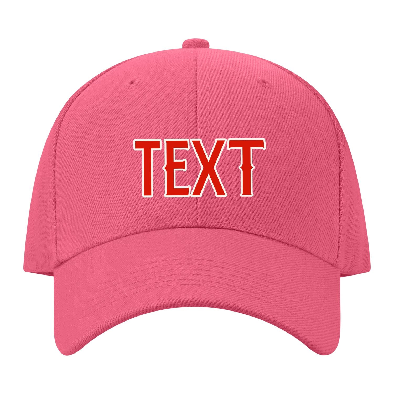 Custom Light Coral Red Lavender Gray Hat 26B21812