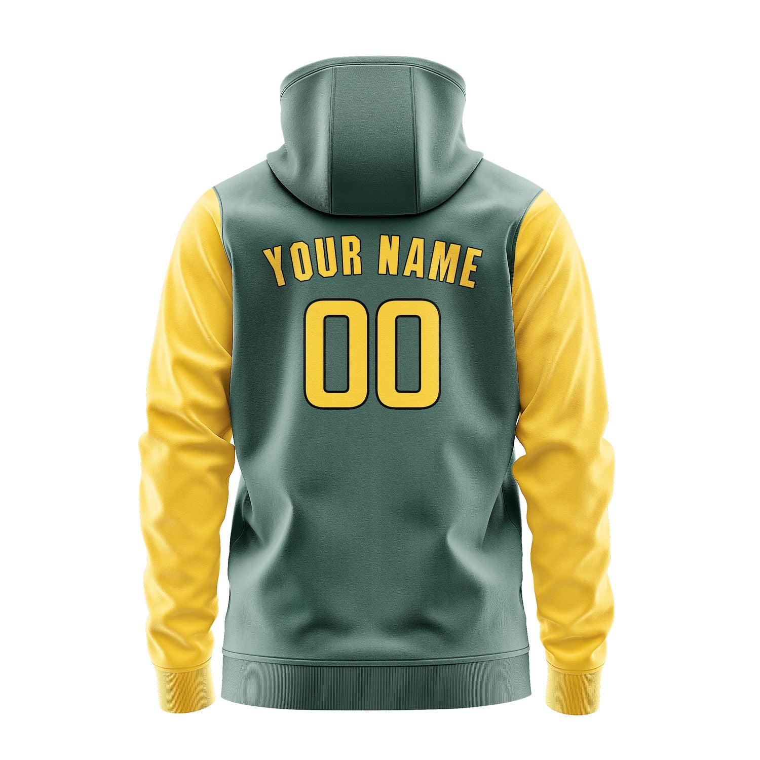 Custom Blue Green Gold Hoodie 2727303027B31730