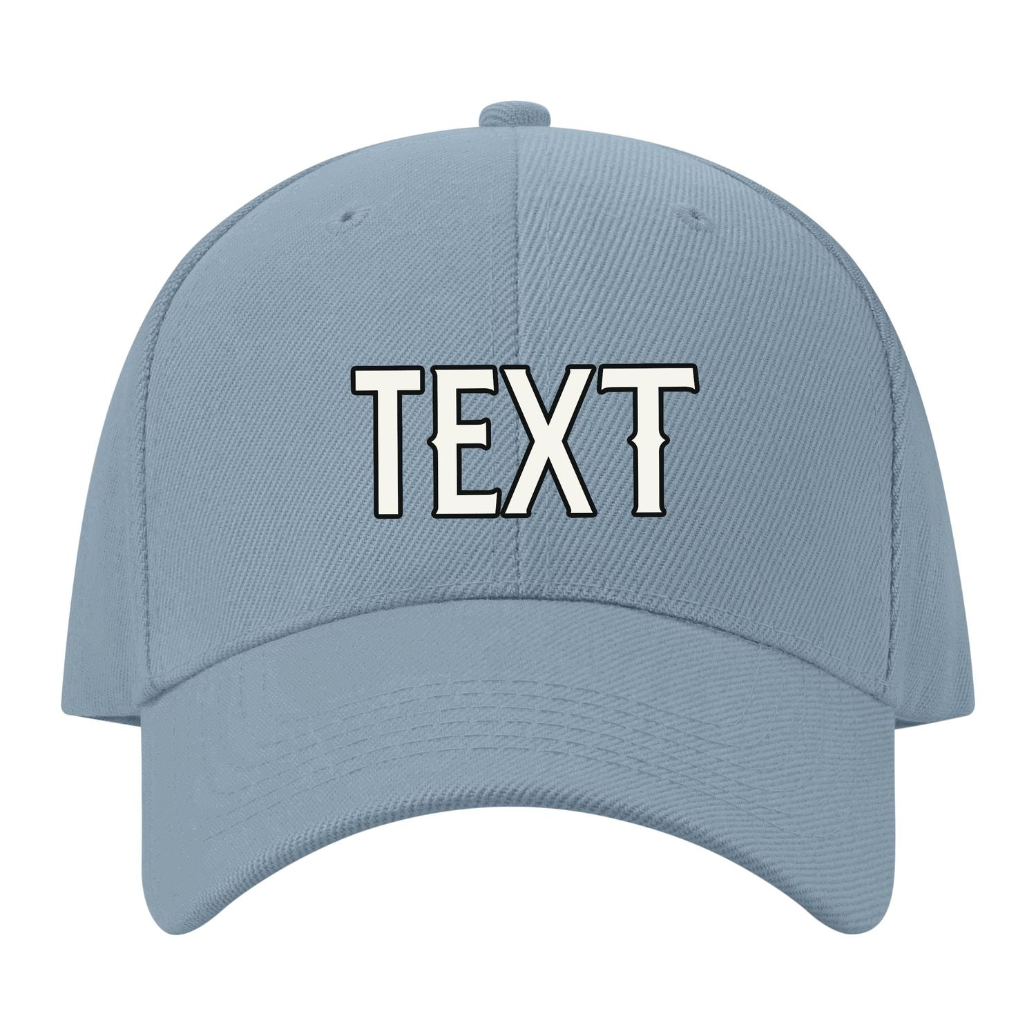 Custom Slate Gray Pale Ice Blue Hat 27B21718