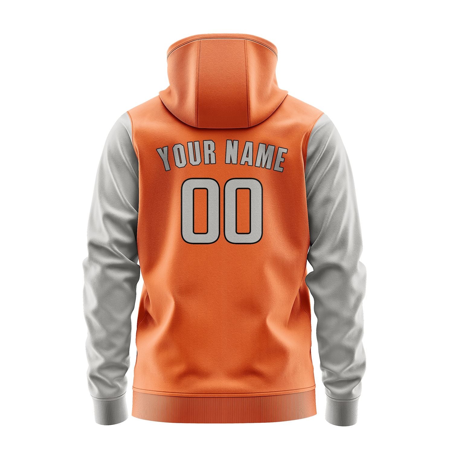 Custom Orange Gray Hoodie 2828040428B31704
