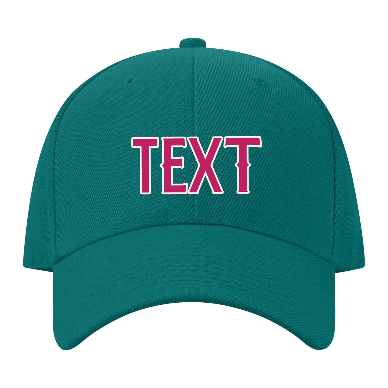 Custom Blue Green Light Pink Hat 28B21813