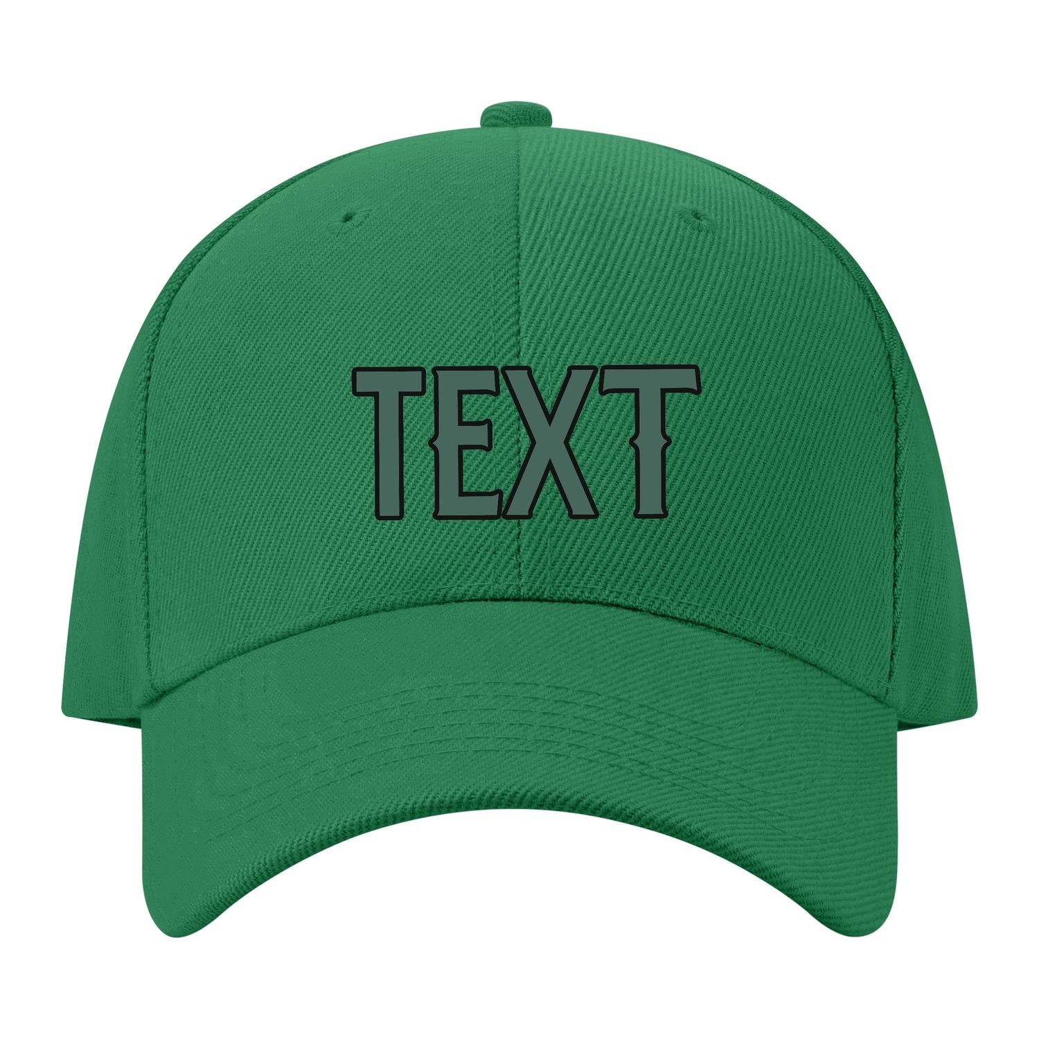 Custom Emerald Green Slate Gray Hat 29B21727