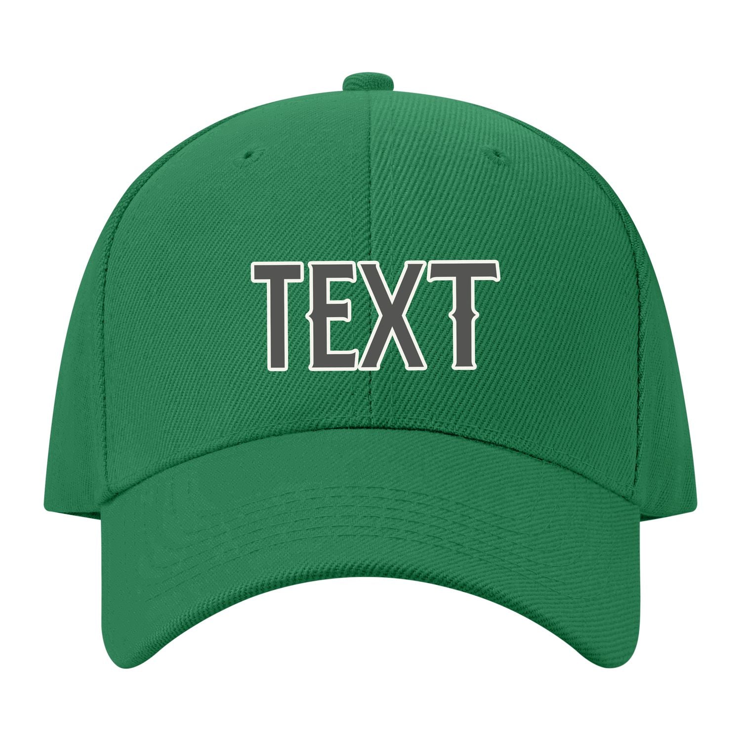 Custom Emerald Green Orange Hat 29B21820