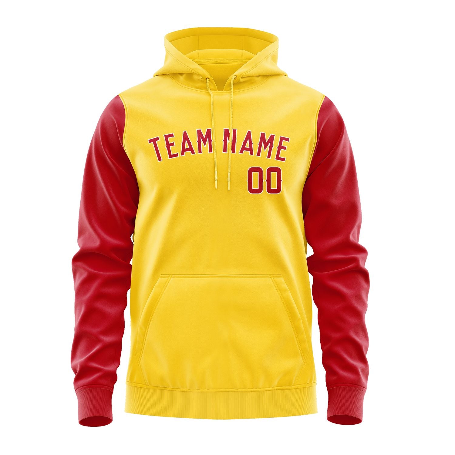 Custom Gold Red Hoodie 3030141430B31814