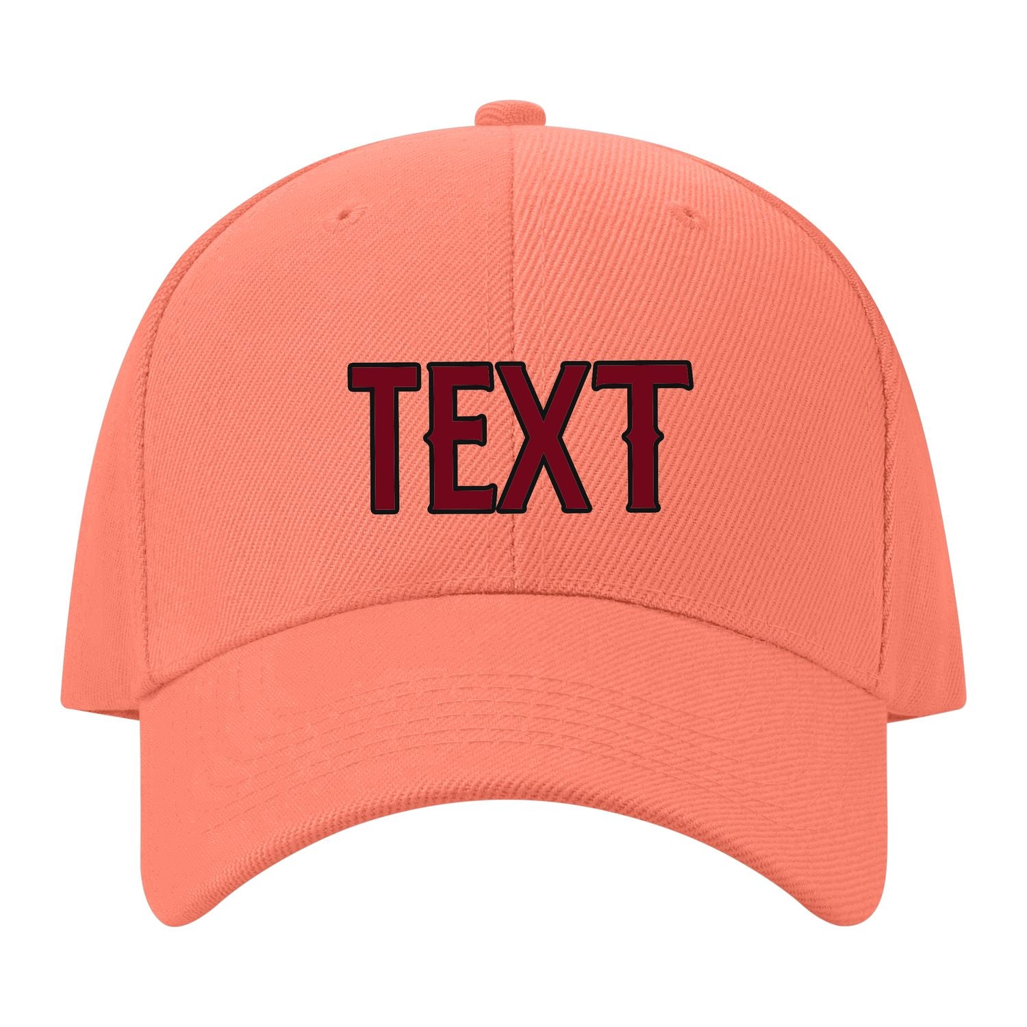 Custom Coral Pink Khaki Hat 31B21715