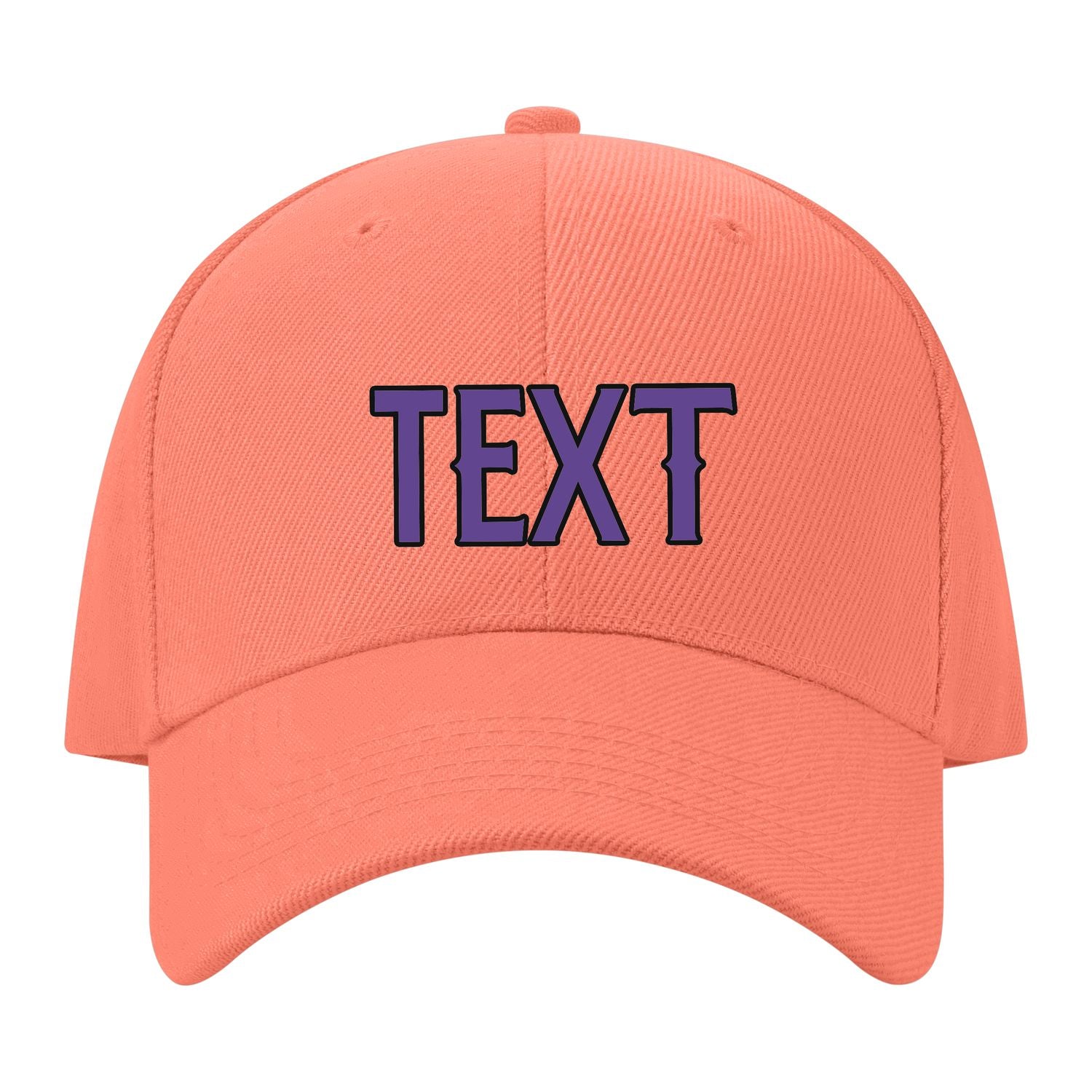 Custom Coral Pink Yellow Hat 31B21723