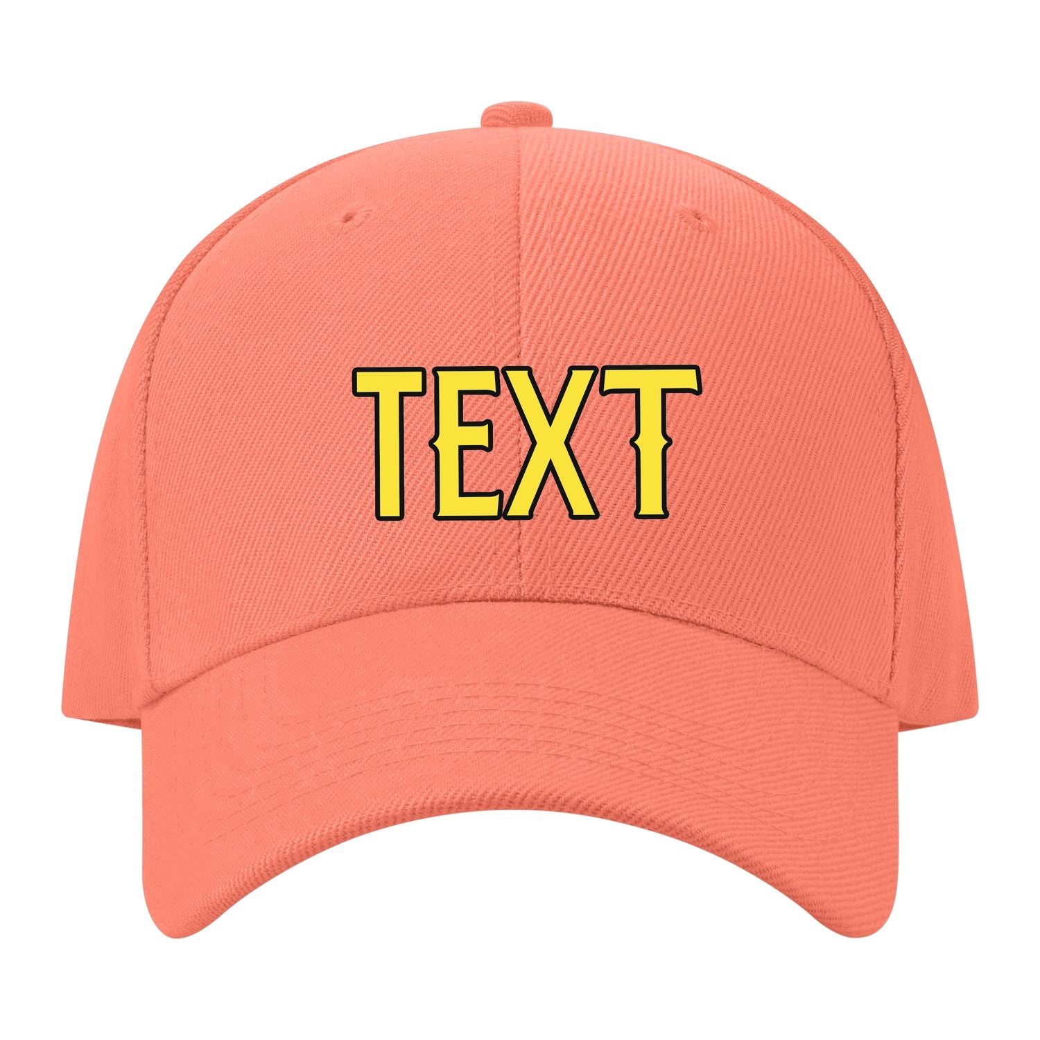 Custom Coral Pink Light Coral Red Hat 31B21726