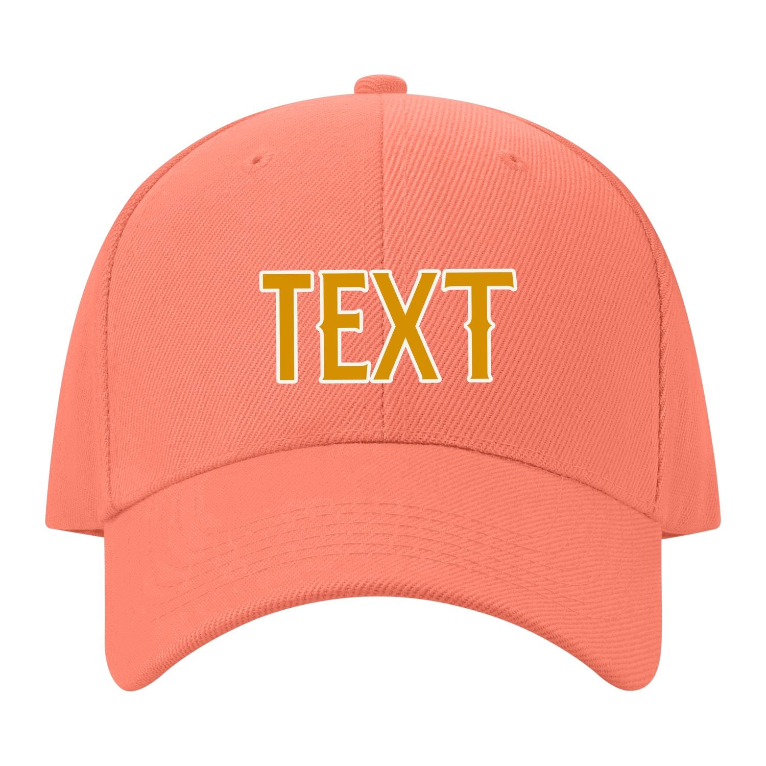 Custom Coral Pink Sky Blue Hat 31B21819