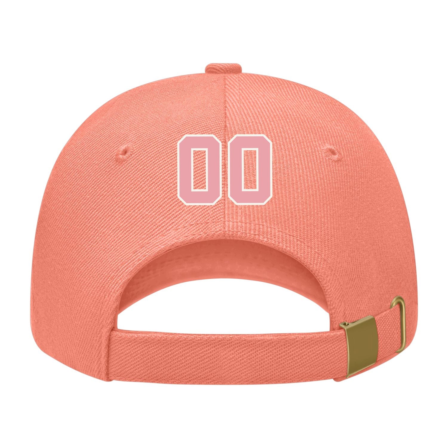 Custom Coral Pink Light Emerald Green Hat 31B21821