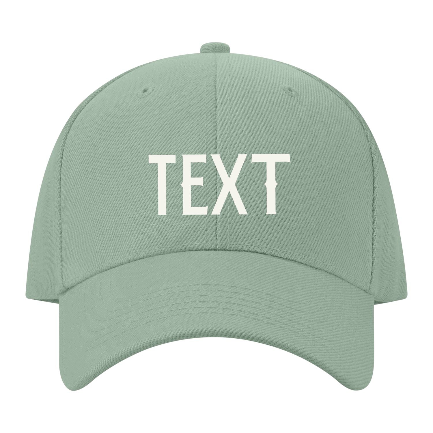 Custom Ash Green Pale Ice Blue Hat 32B21818