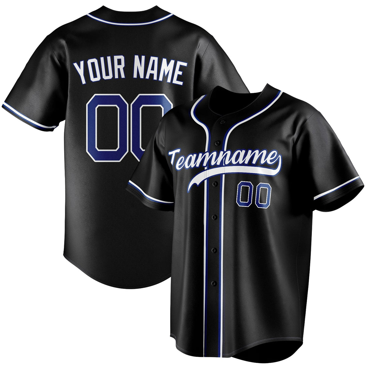 Custom Black & White Color Fan Baseball Jersey BB01240528YX189